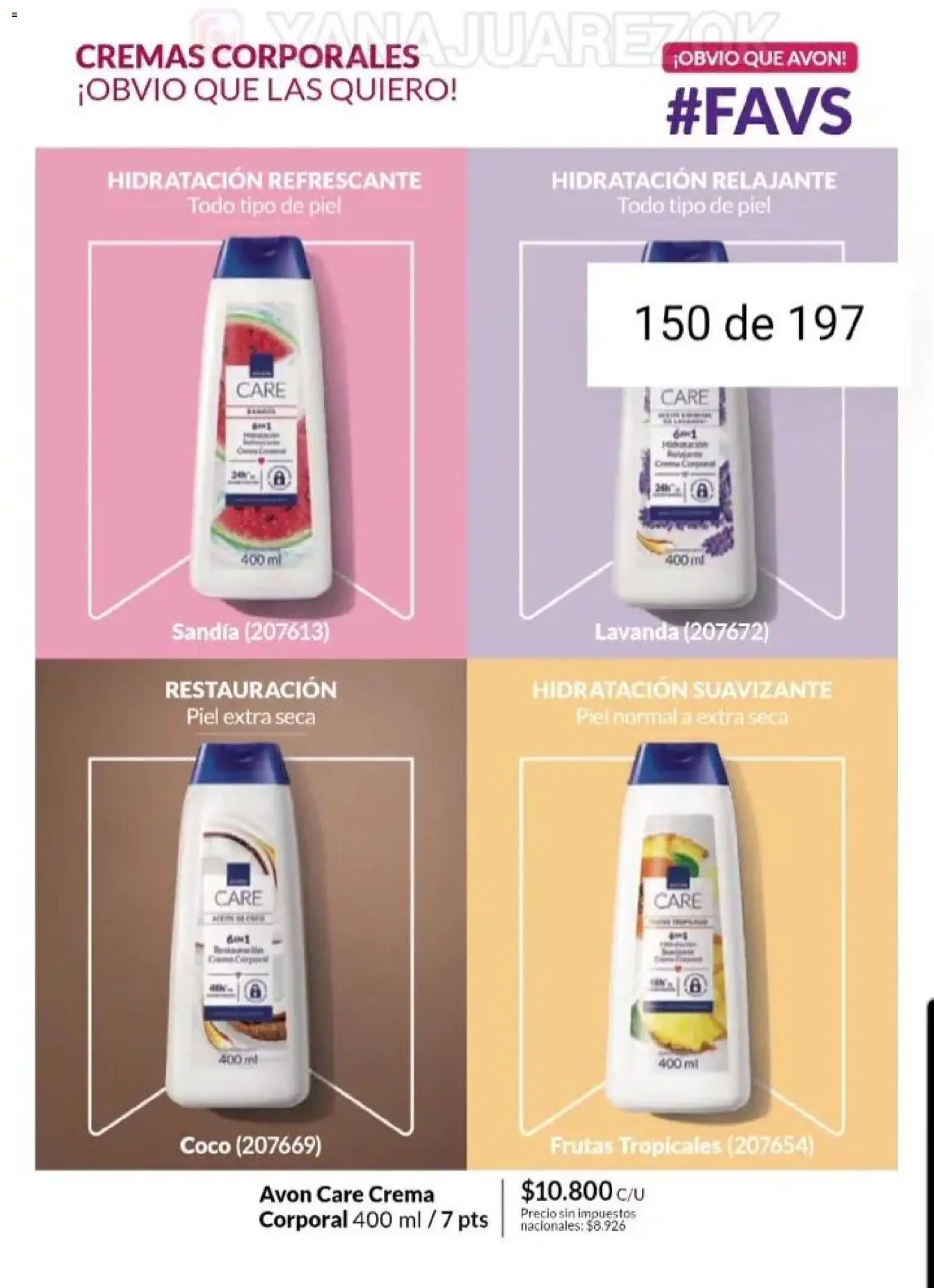 Catálogo AVON Campaña 15/2025 │ válido desde el 23.10.2025 | Página: 131 | Productos: Sandía, Suavizante, Crema