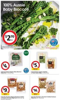 Preview of Coles catalogue  - valid from 22.04.2026 | Page: 17 | Products: Almonds, Pasta, Salad, Beetroot