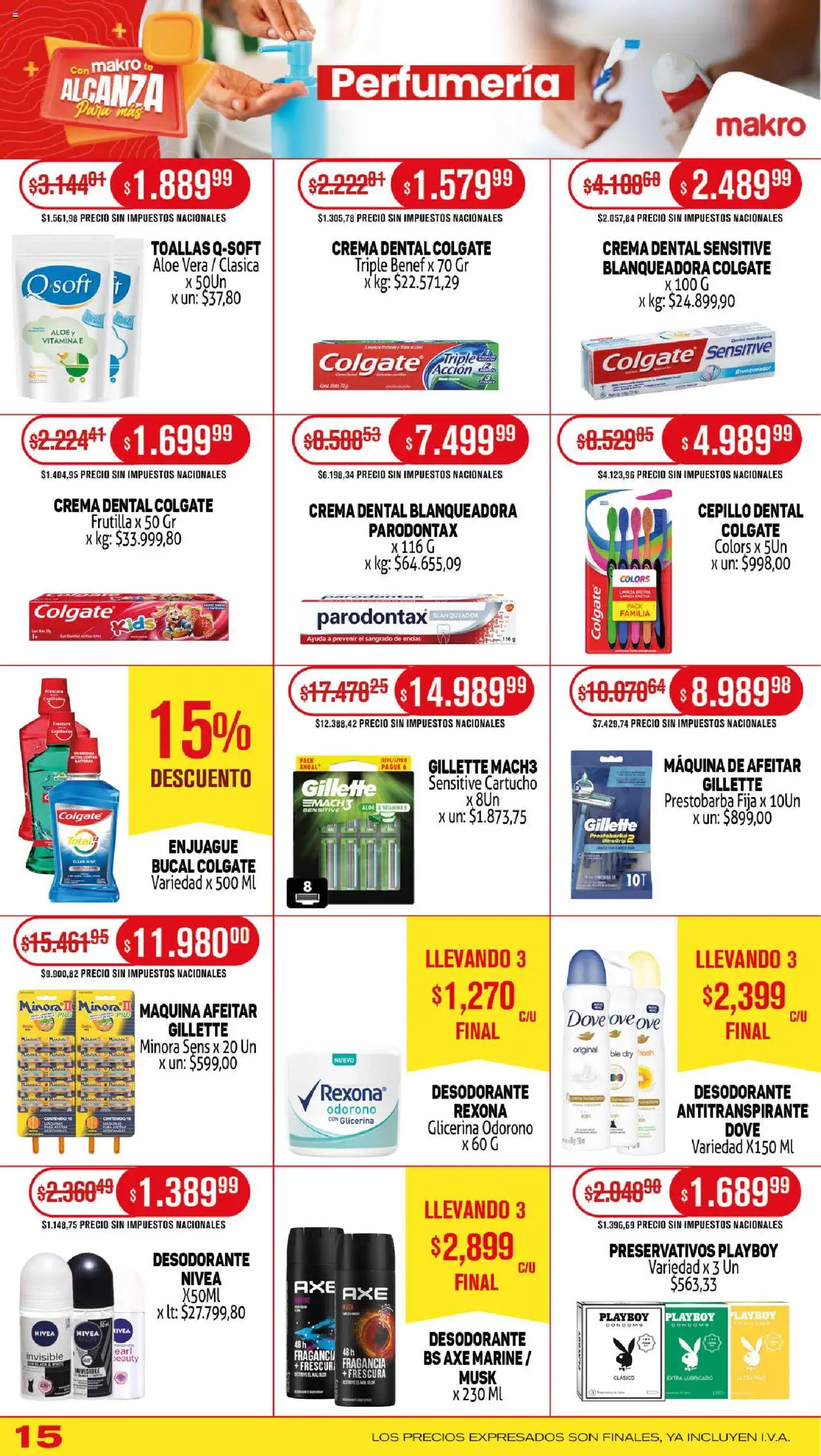 Makro ofertas │ válido desde el 31.07.2025 | Página: 15 | Productos: Frutilla, Desodorante, Té, Crema