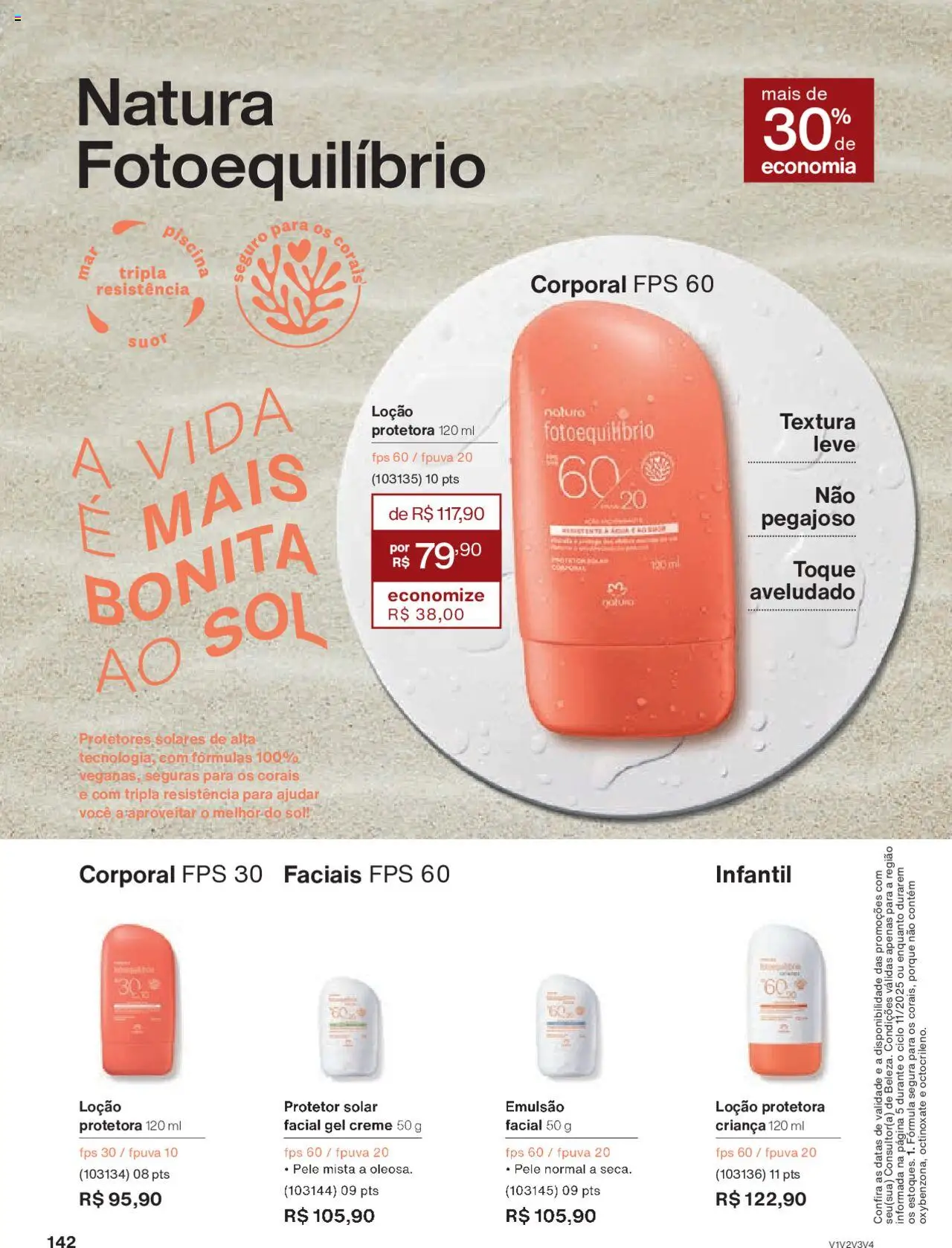 Natura Folheto - válido de 15.06.2025 | Página: 142 | Produtos: Protetor solar, Creme, Piscina