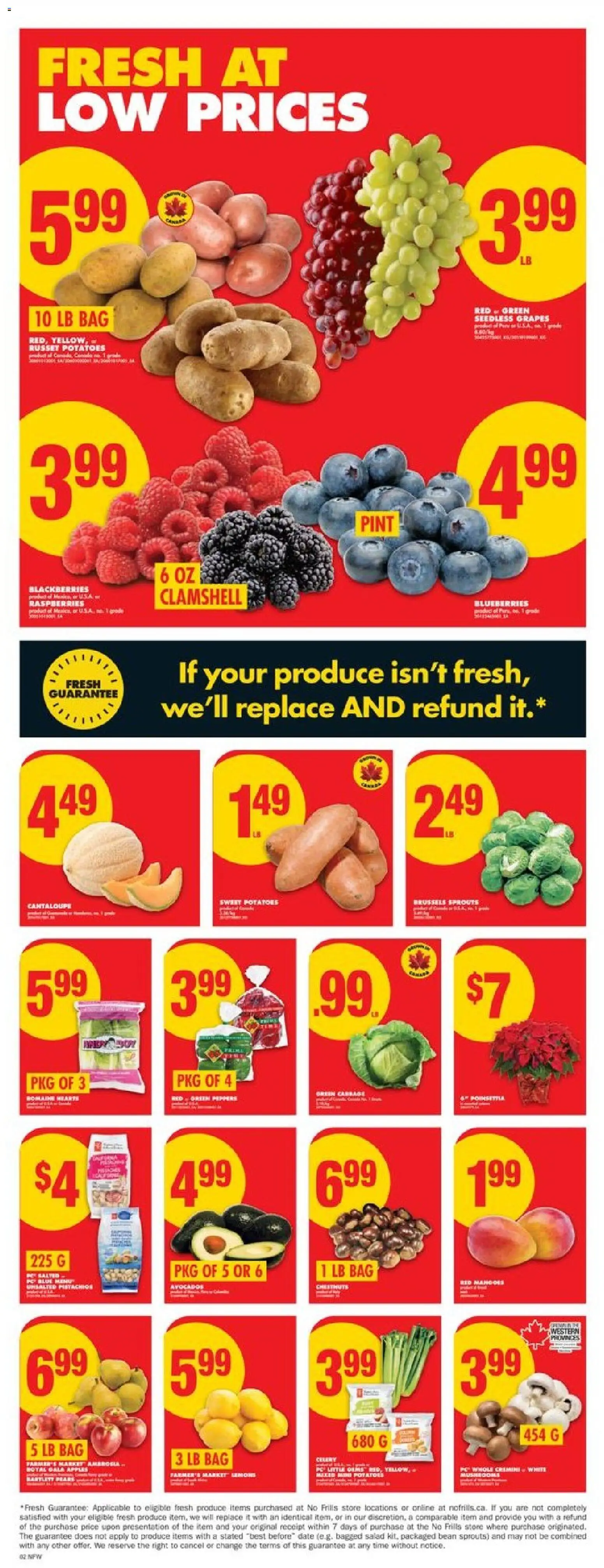 No Frills flyer valid from 11.12.2025 | Page: 3 | Products: Salad, PC, Potatoes, Bag