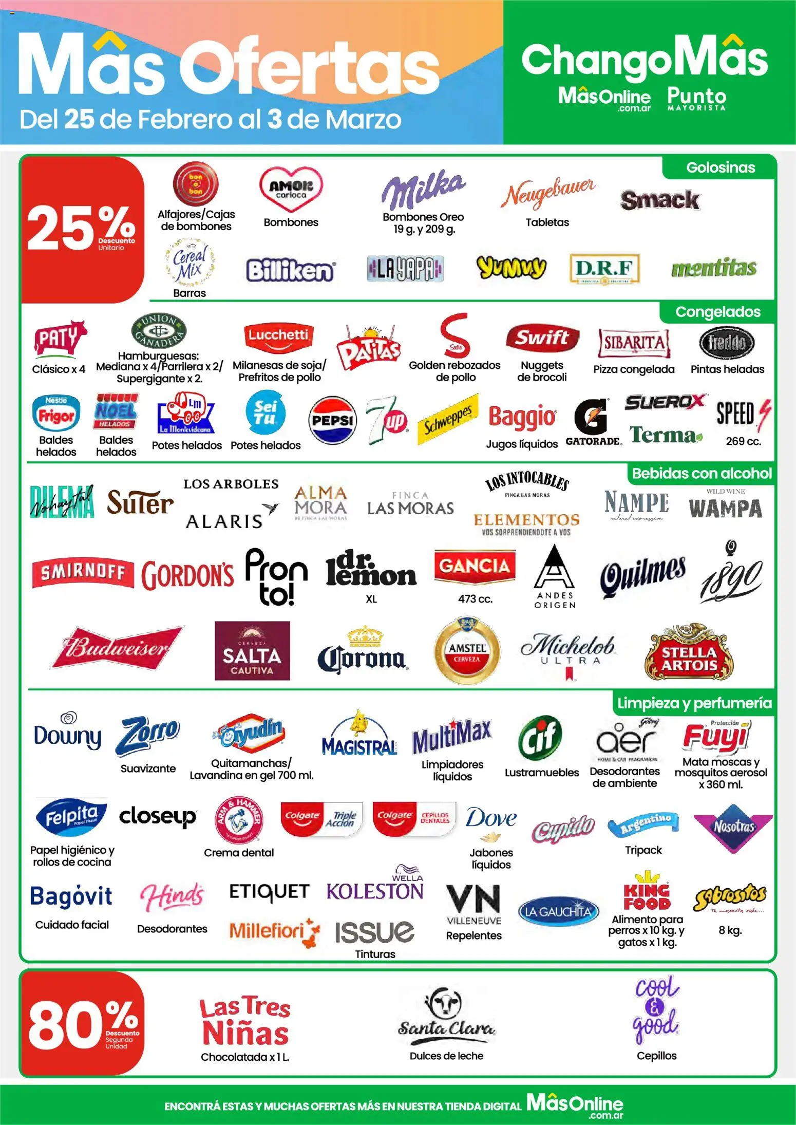 Changomas ofertas │ válido desde el 25.02.2026 | Página: 4 | Productos: Lustramuebles, Lavandina, Pizza, Suavizante