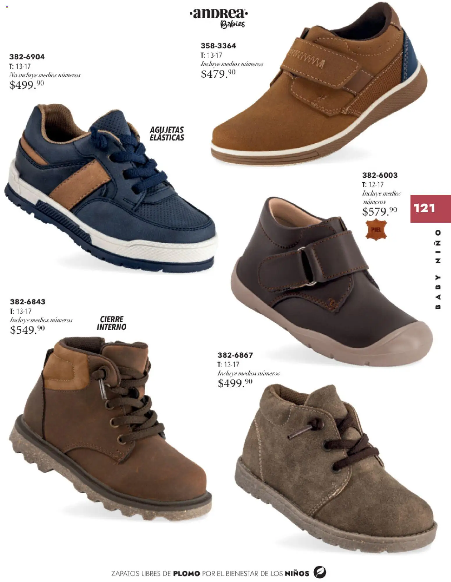 Nuevas ofertas de Andrea válidas en toda la República Mexicana desde el 26.11.2025. ¡Encuentra las mejores ofertas en Andrea catálogo Infantil Baby otoño 2025! | Página: 33 | Productos: Zapatos