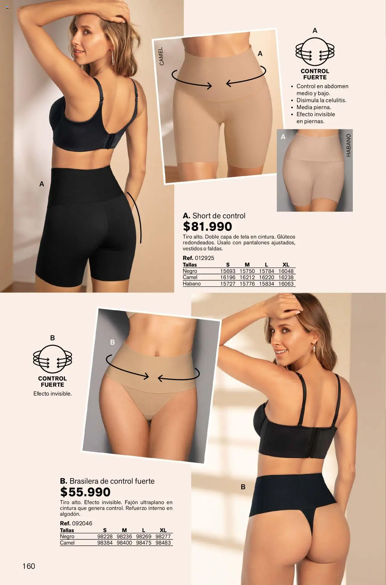 Leonisa revista - valida desde el 04.08.2025 | Página: 160 | Productos: Short, Pantalones