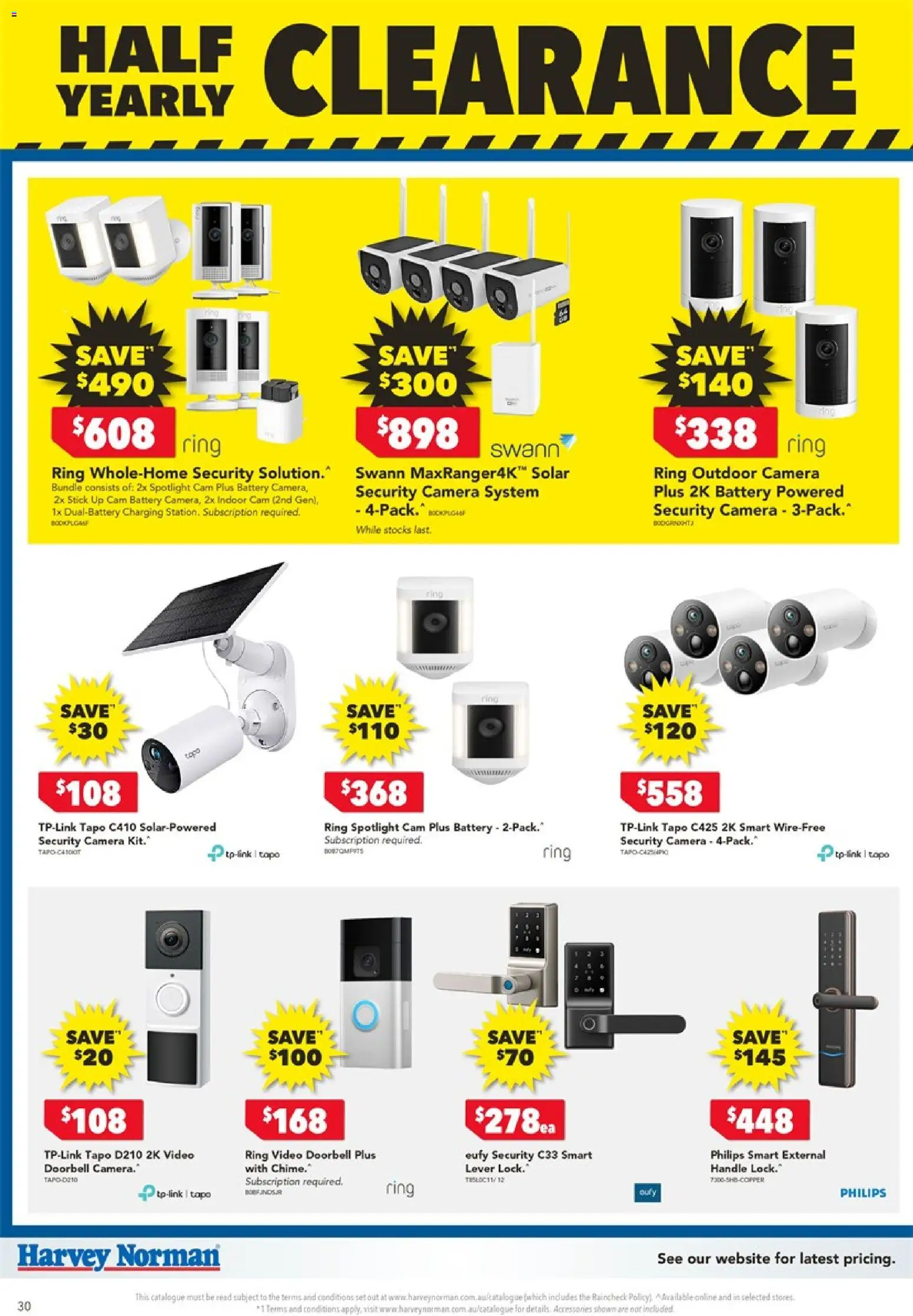 Harvey Norman catalogue - valid from 24.12.2025 | Page: 30 | Products: Battery, Accessories, Doorbell, Camera