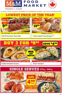 Preview of M&M Food Market weekly flyer / circulaire from shop M&M Food Market valid from 25.09.2025