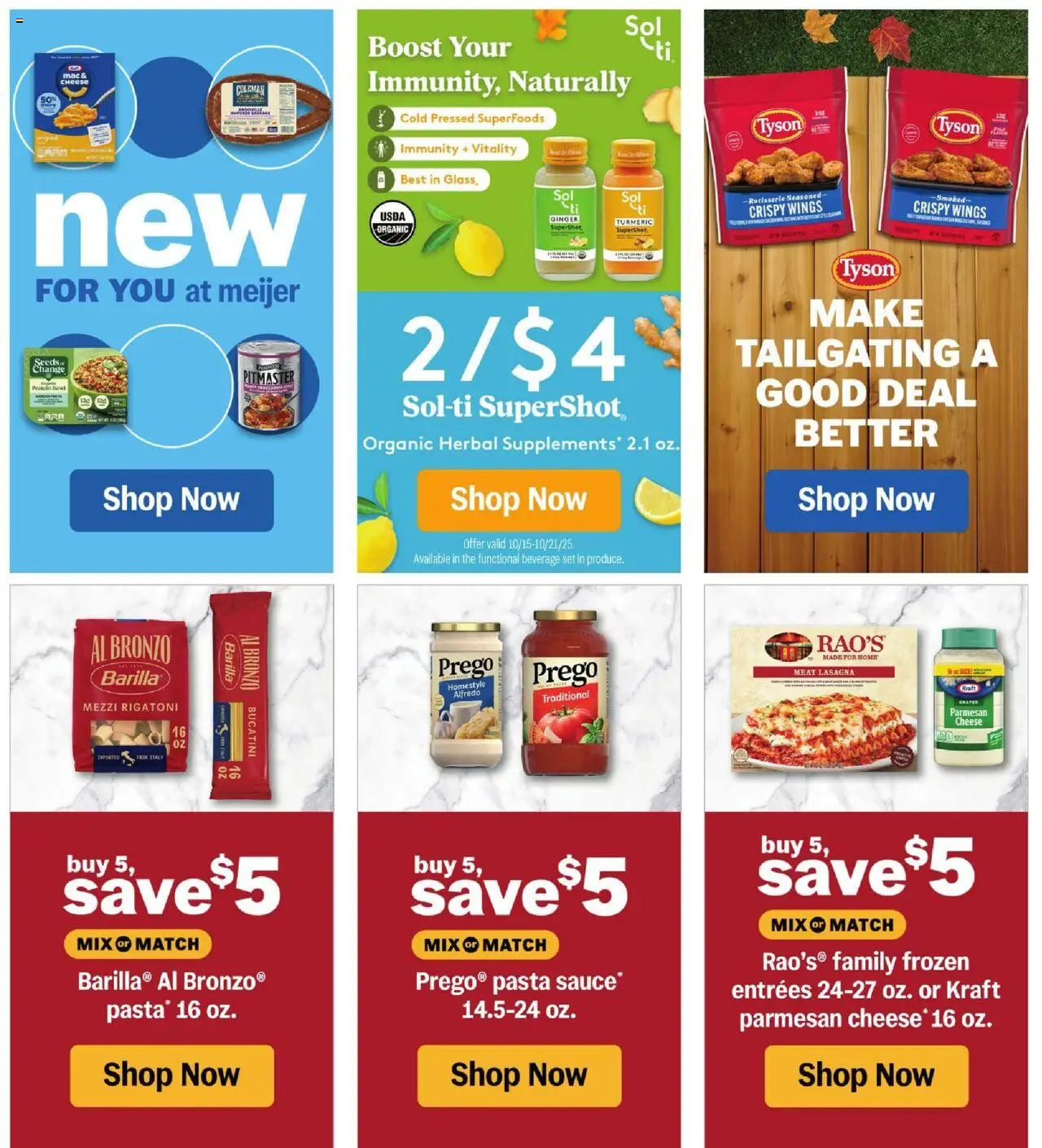 Meijer Weekly Ad - valid from 15.10.2025 | Page: 49 | Products: Turmeric, Ginger, Cheese, Pasta