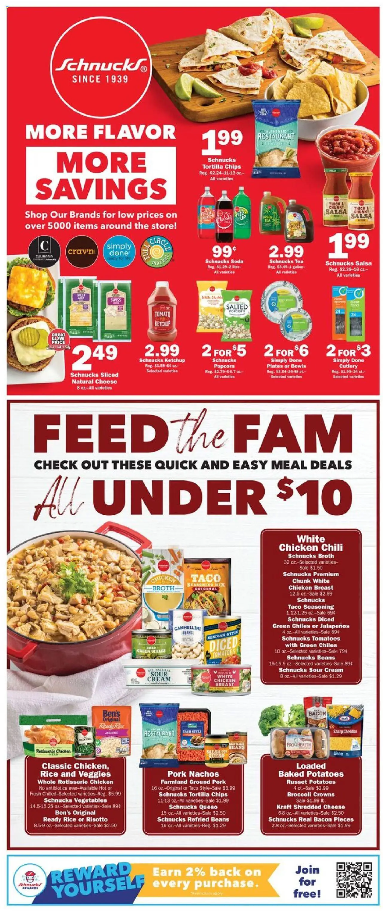 Schnucks Weekly Ad - valid from 08.10.2025 | Page: 2 | Products: Broccoli, Tomatoes, Rice, Potatoes