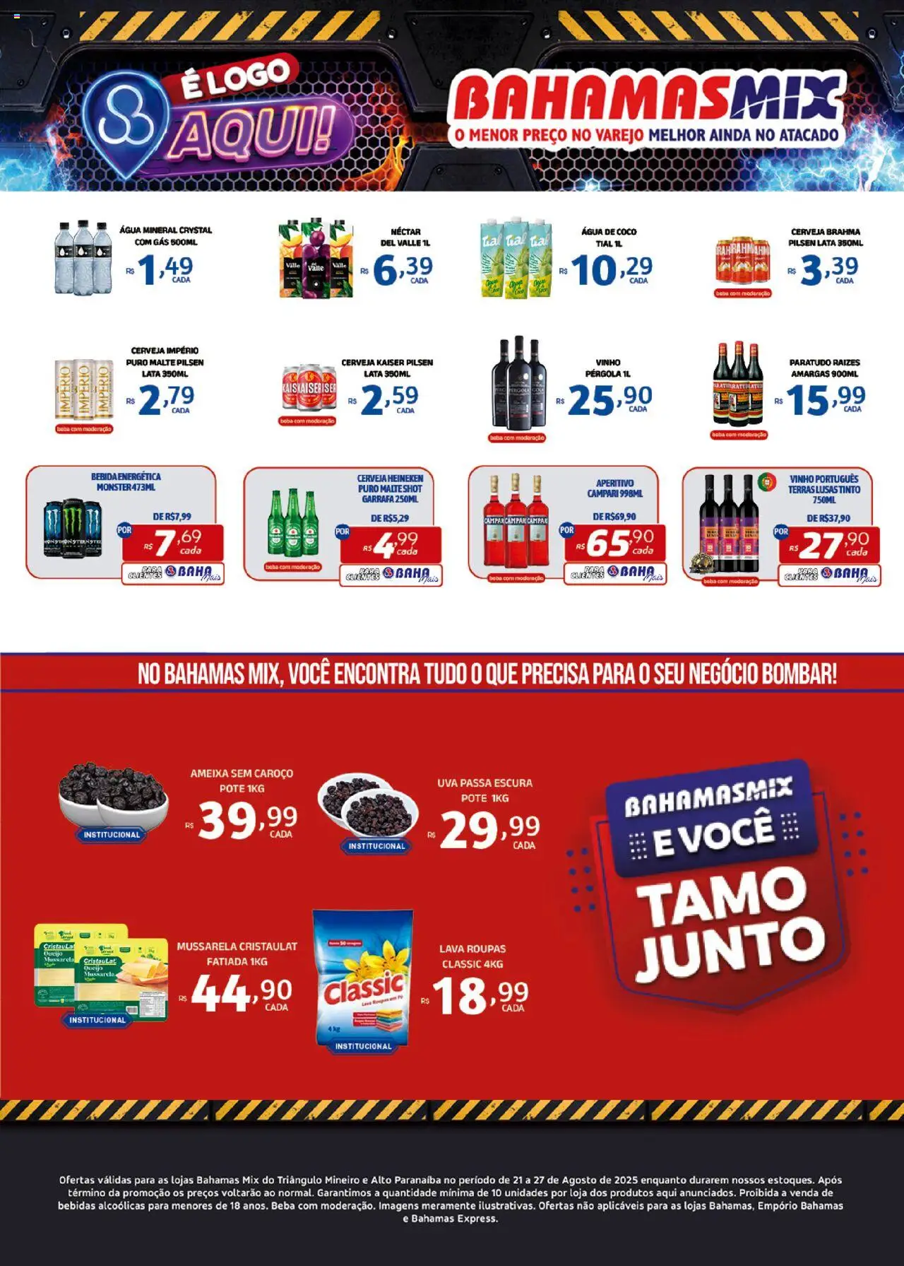Bahamas Mix Folheto - válido de 21.08.2025 | Página: 3 | Produtos: Cerveja Heineken, Roupas, Bebida, Ameixa