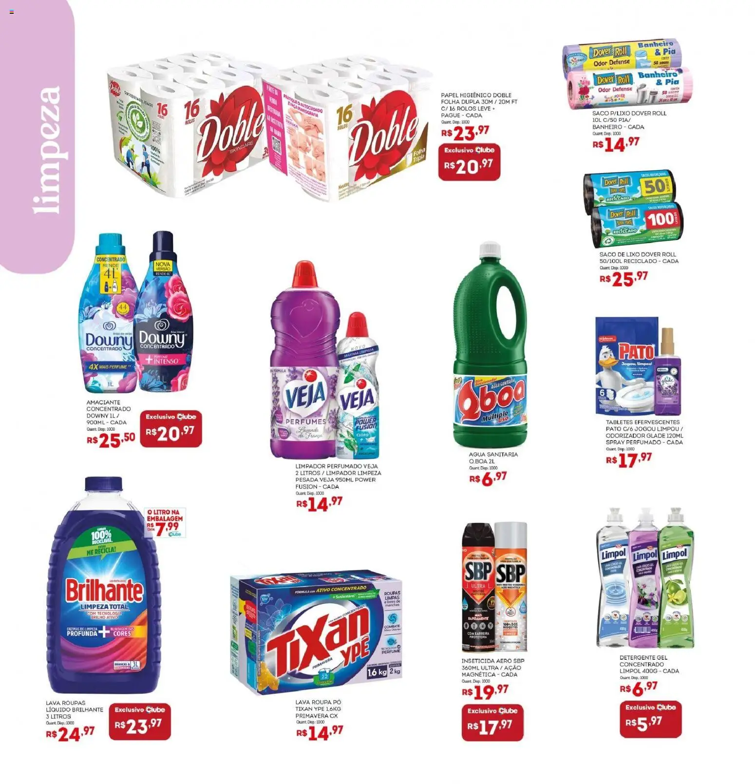 Bistek Supermercados Folheto - válido de 11.03.2026 | Página: 14 | Produtos: Detergente, Papel higiênico, Amaciante, Inseticida
