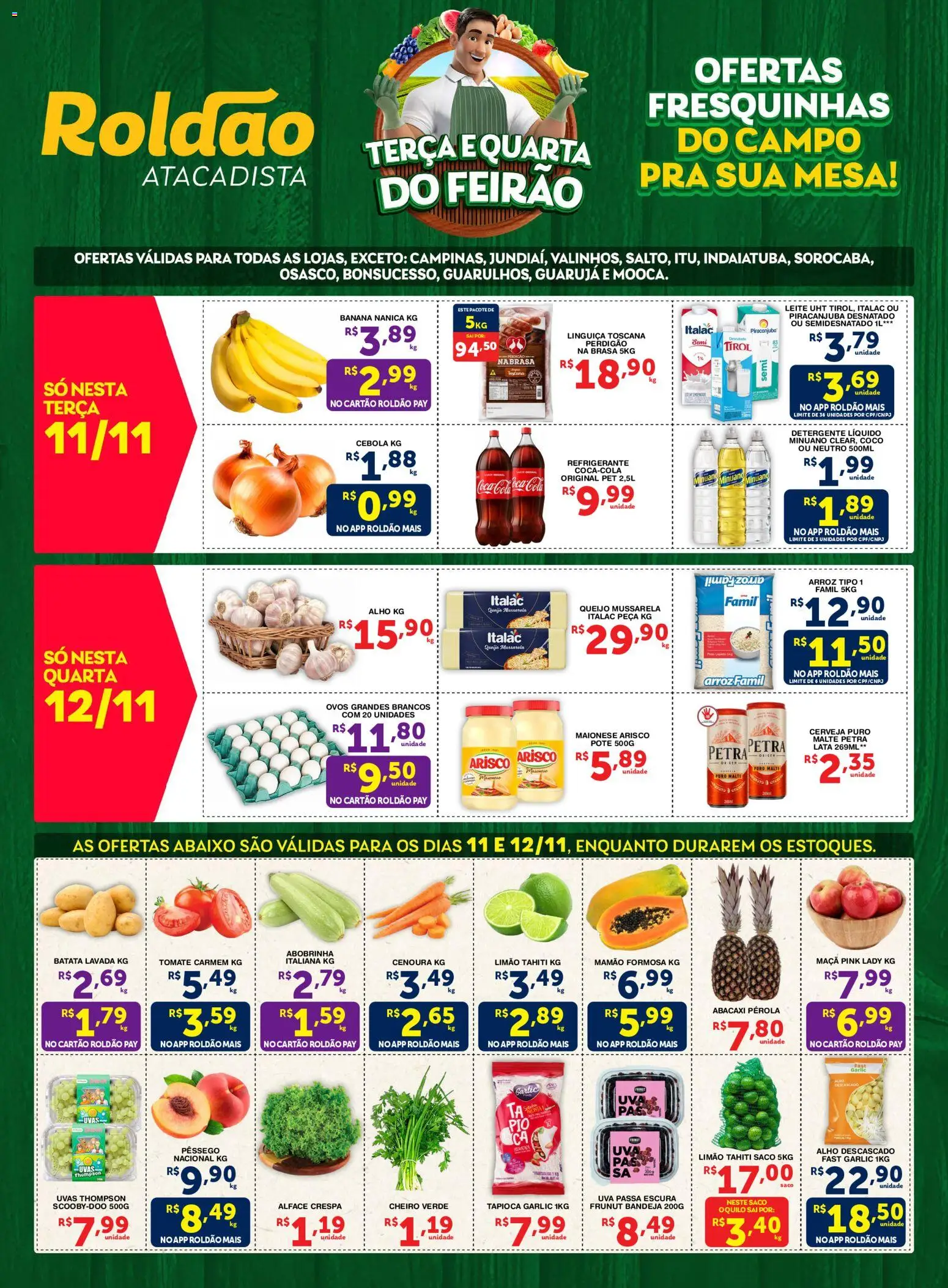 Roldão Folheto - válido de 11.11.2025 | Página: 1 | Produtos: Coco, Alho, Tapioca, Maionese