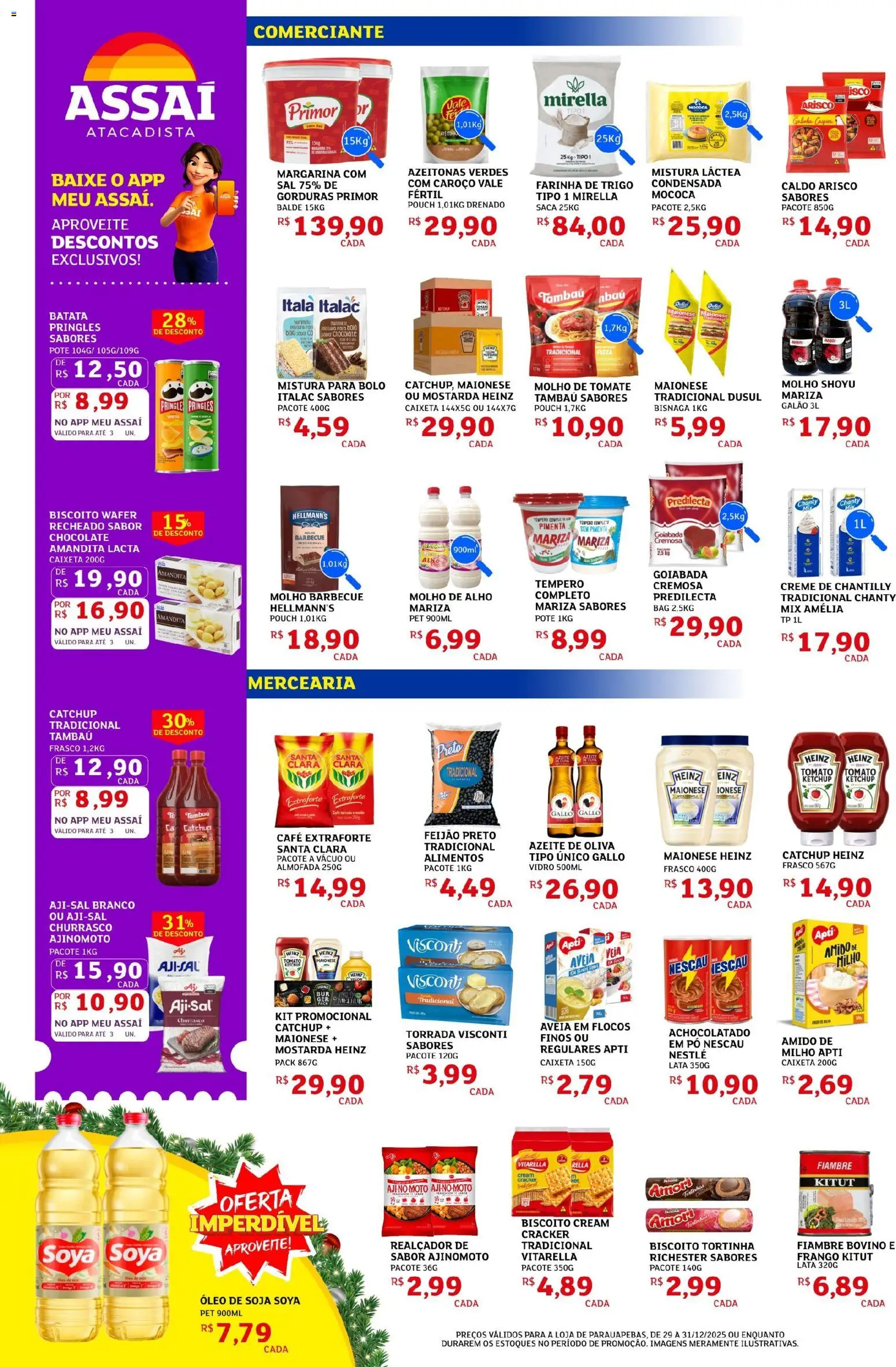 Assaí Atacadista Folheto - válido de 29.12.2025 | Página: 2 | Produtos: Molho de tomate, Bolo, Flocos, Mistura para bolo
