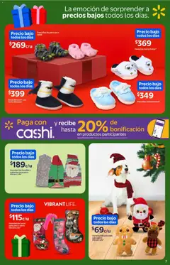 Vista previa de Walmart folleto, nuevo folleto de la tienda, válido en México a partir del 26.11.2025 | Página: 7 | Productos: Botas, Pantuflas