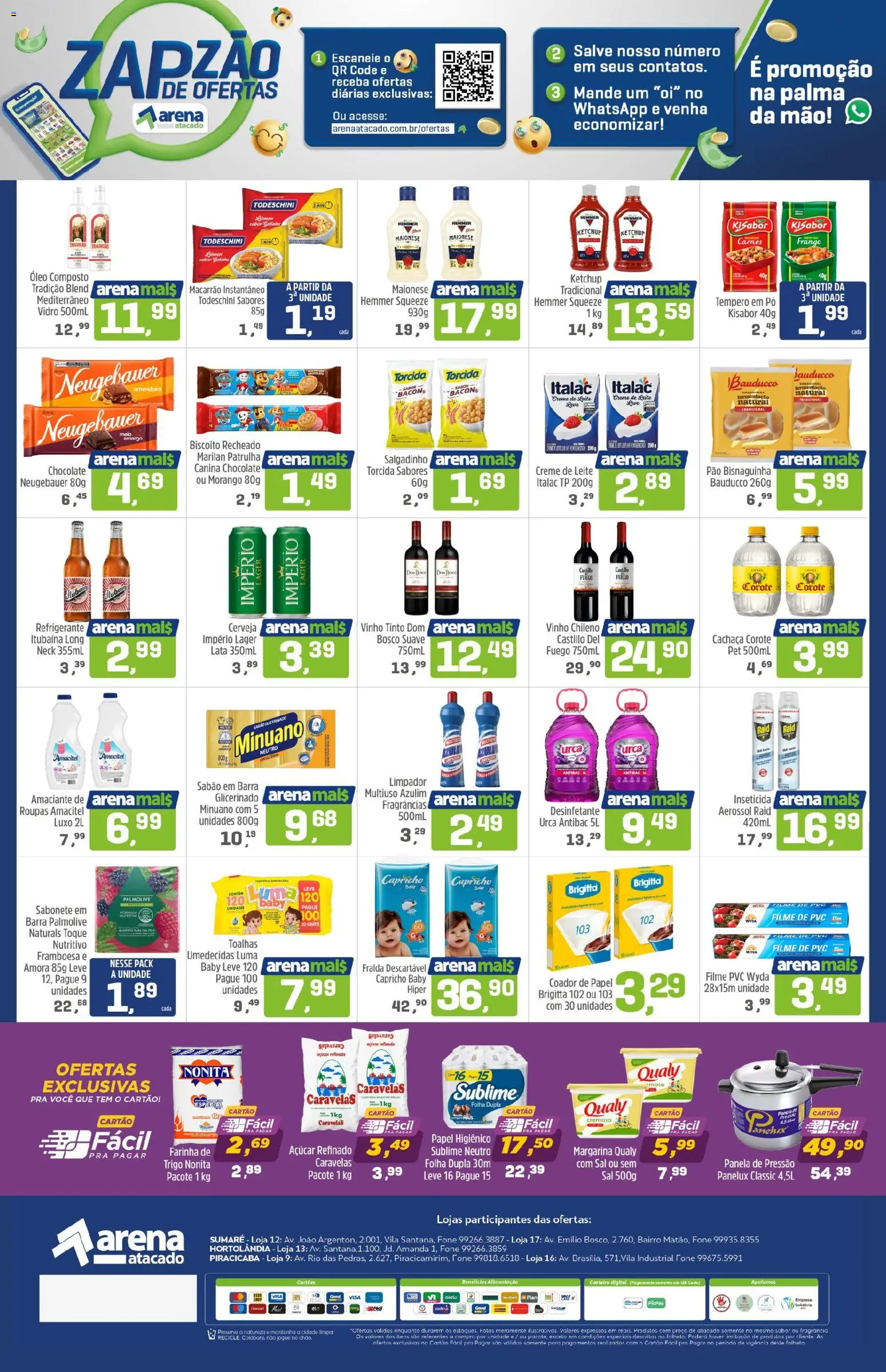Arena Atacado Folheto - válido de 27.10.2025 | Página: 2 | Produtos: Chocolate, Cerveja, Frango, Maionese
