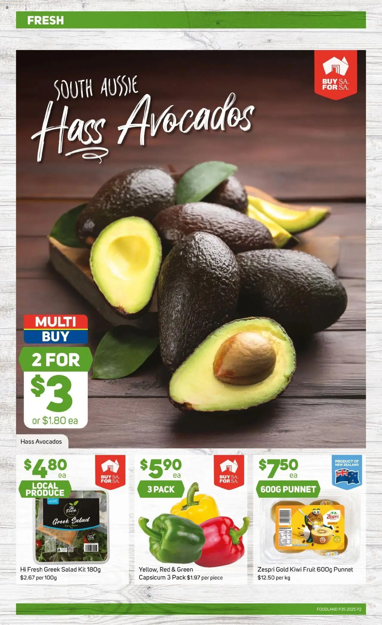 Foodland catalogue - valid from 27.08.2025 | Page: 2 | Products: Capsicum, Salad