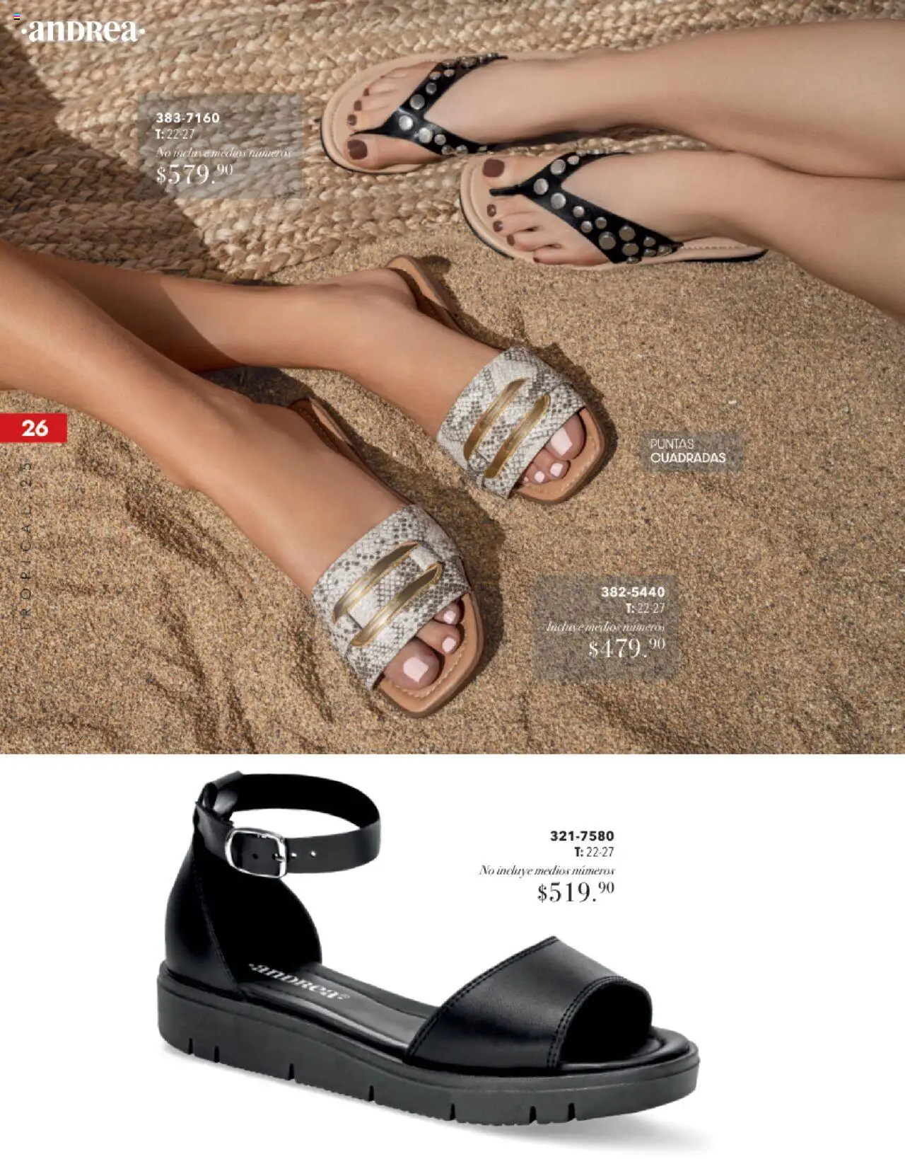 Nuevas ofertas de Andrea válidas en toda la República Mexicana desde el 17.08.2025. ¡Encuentra las mejores ofertas en Andrea - Catálogo Tropical Otoño / Invierno! | Página: 26