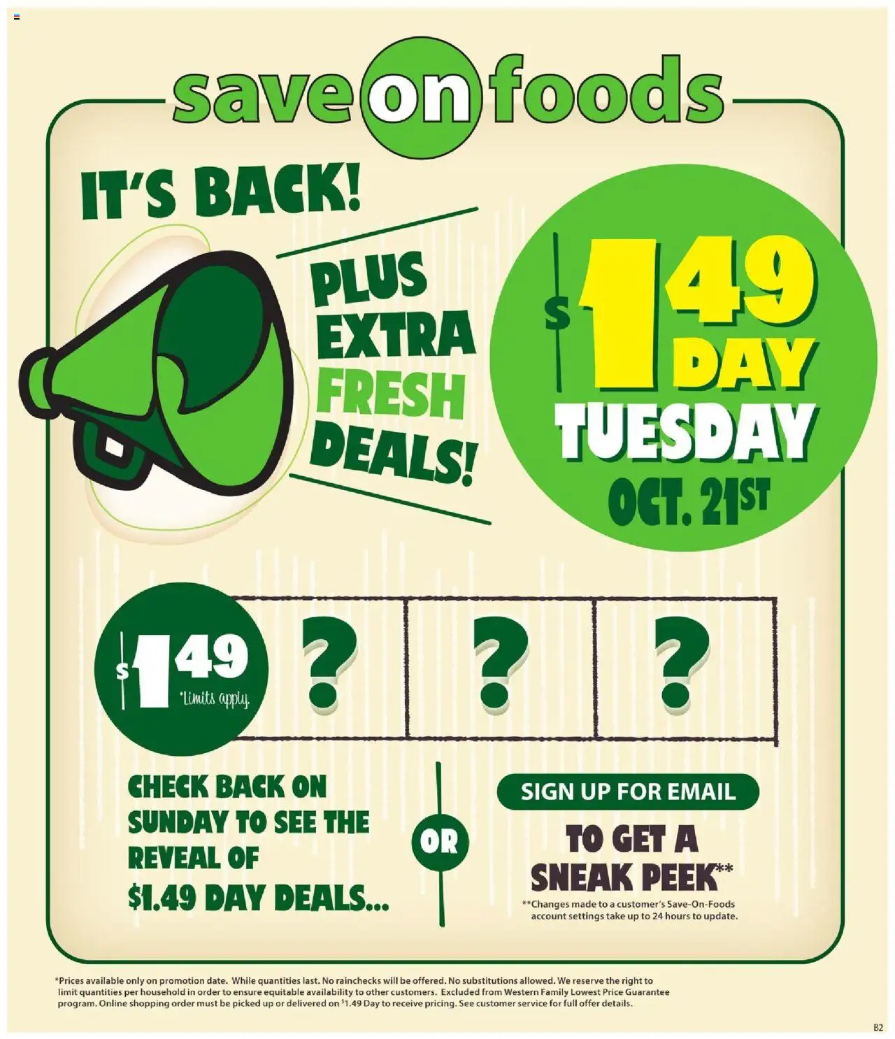 Save on foods flyer valid from 16.10.2025 | Page: 1