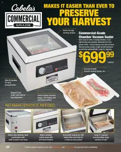 Preview of Cabela's weekly ads valid from 11.08.2025 | Page: 220 | Products: Vacuum, Wire, Watch, Bag