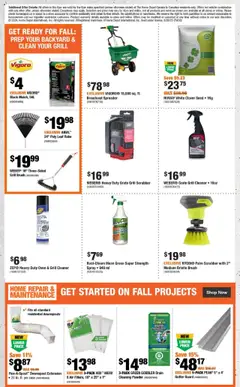 Home Depot flyer valid from 28.08.2025 | Page: 7 | Products: Case, Oven, Grill, Brush