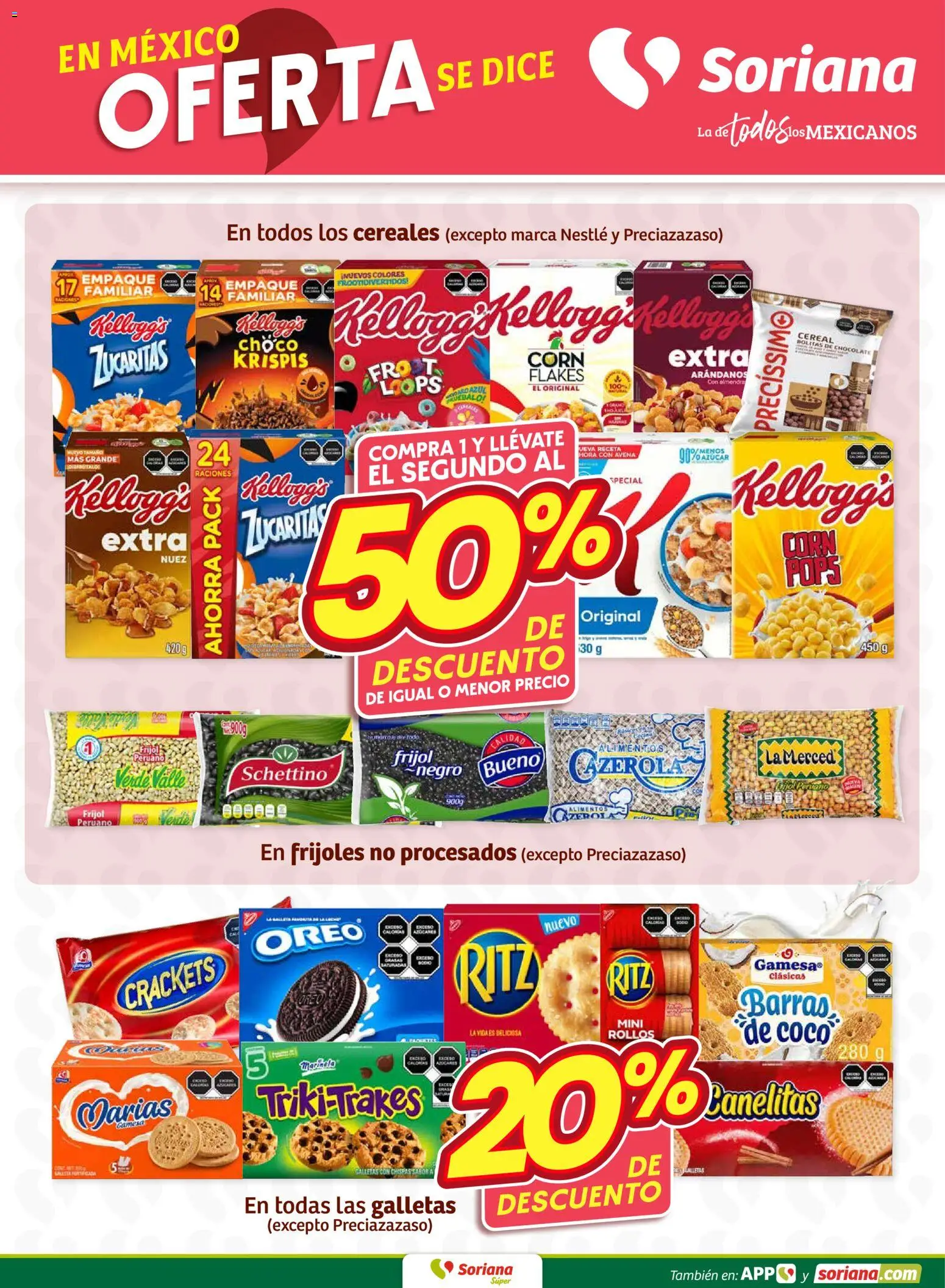 Nuevas ofertas de Soriana válidas en toda la República Mexicana desde el 26.02.2026. ¡Encuentra las mejores ofertas en Soriana - Fin de Semana Súper: Juárez! | Página: 5 | Productos: Chocolate, Nuez, Cereales, Galletas