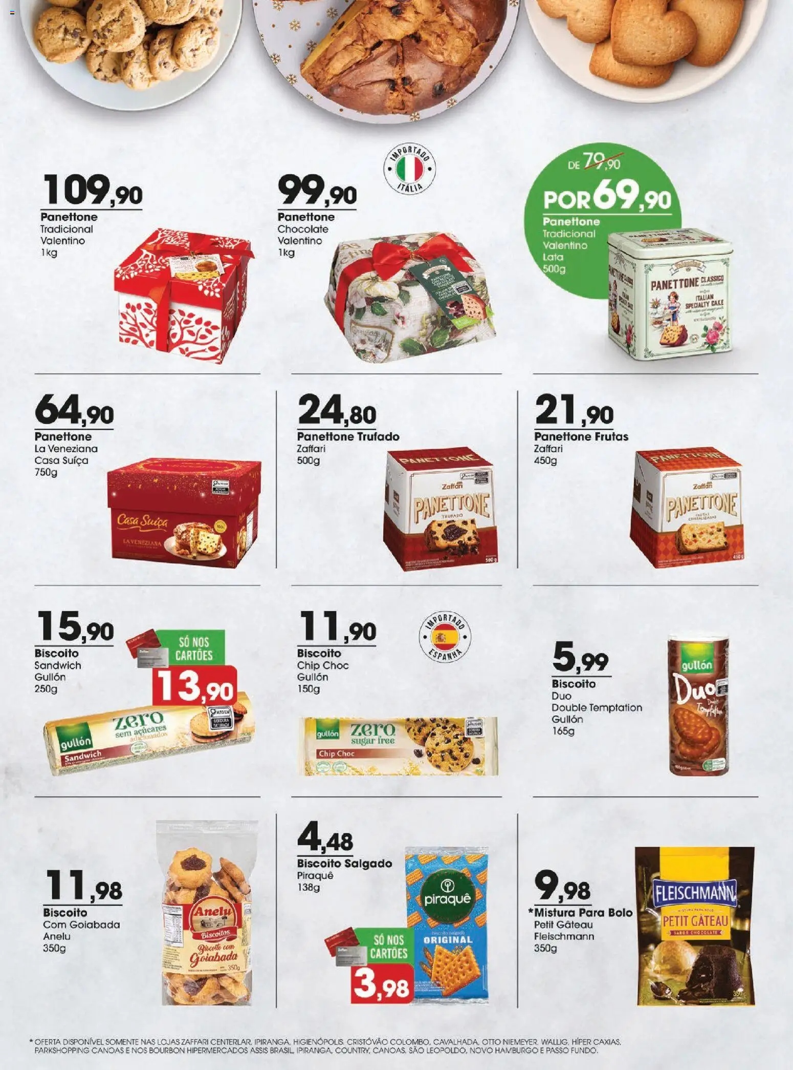 Zaffari Folheto - válido de 18.11.2025 | Página: 6 | Produtos: Bourbon, Bolo, Biscoitos, Veneziana