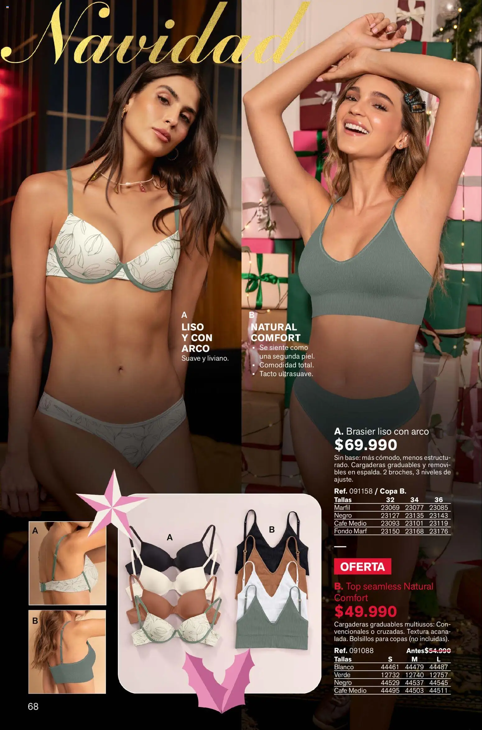 Leonisa revista - valida desde el 13.11.2025 | Página: 68 | Productos: Brasier, Top, Café