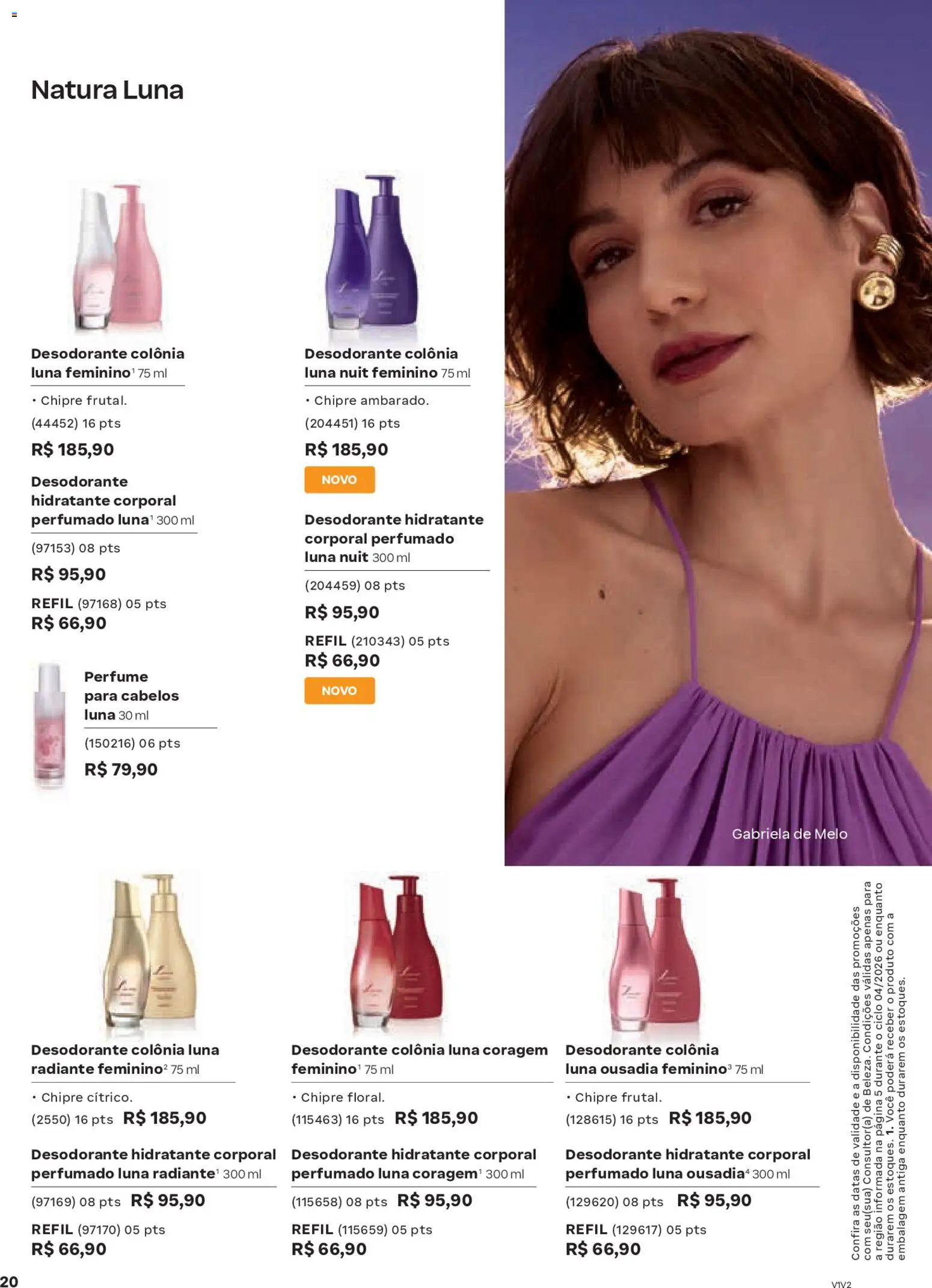 Natura Folheto - válido de 19.02.2026 | Página: 20 | Produtos: Perfume, Hidratante corporal, Desodorante