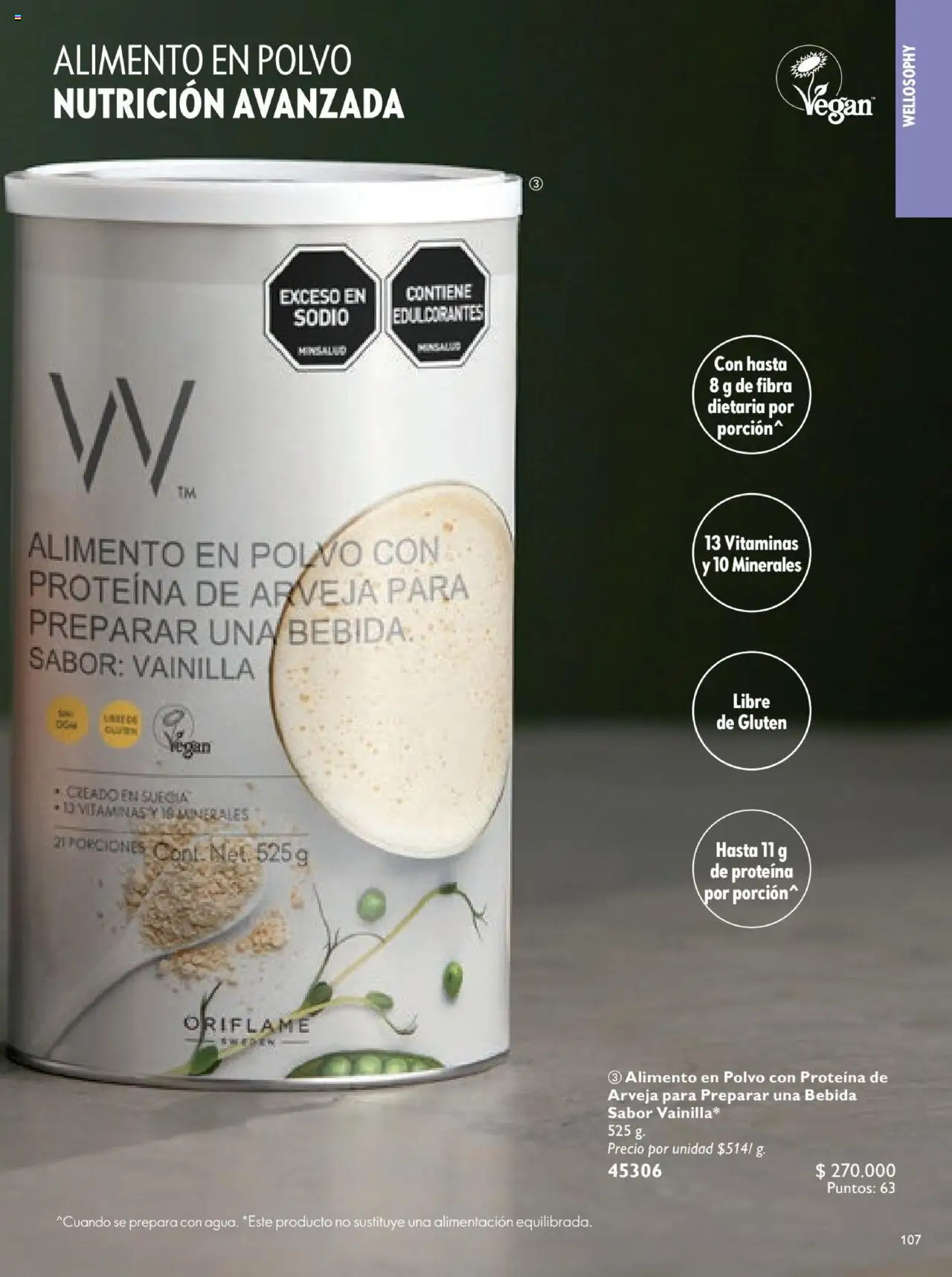 Oriflame revista - valida desde el 12.07.2025 | Página: 107 | Productos: Polvo, Vitaminas