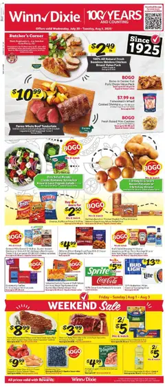 Preview of Winn Dixie weekly ads valid from 30.07.2025