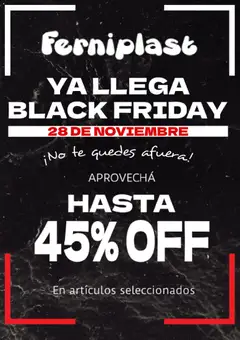 Vista previa Ferniplast Black Friday válido desde el 28.11.2025
