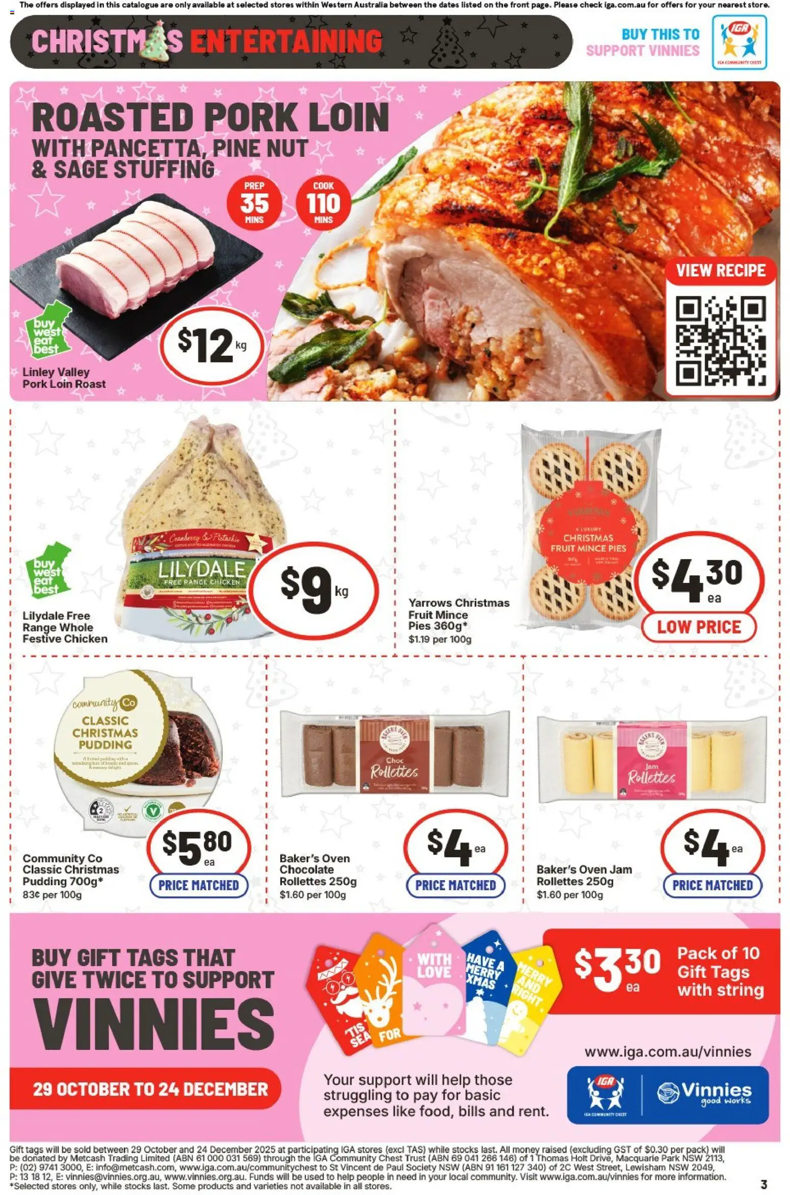 IGA catalogue - valid from 10.12.2025 | Page: 6 | Products: Chocolate, Chicken, Pork, Pies