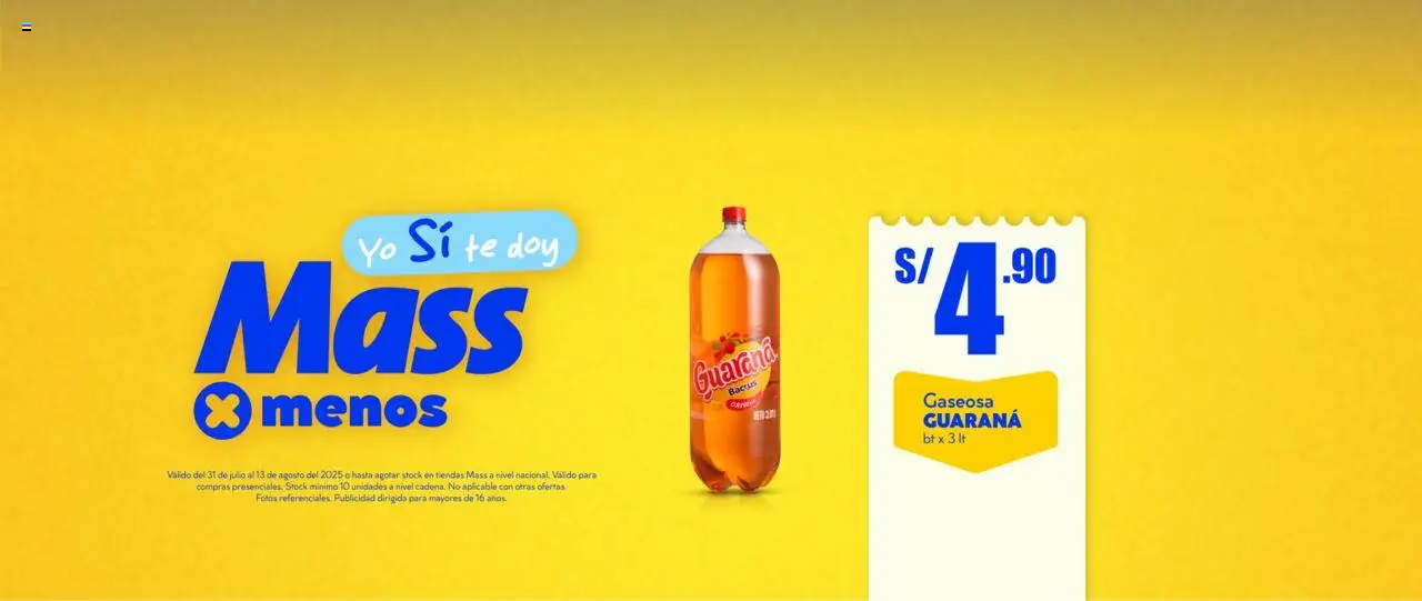 Catálogo Mass válido desde 31.07.2025 | Página: 1 | Productos: Té