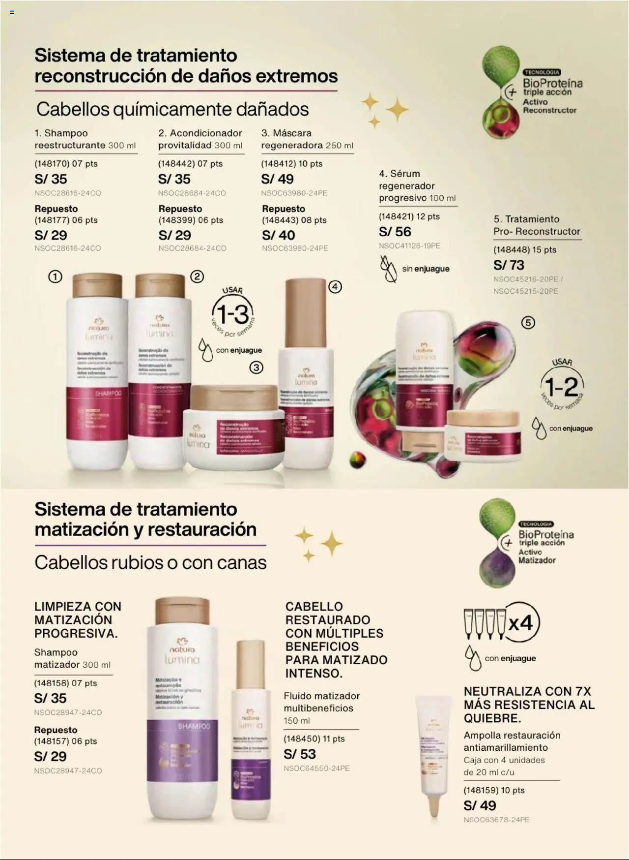 Catálogo Natura válido desde 03.10.2025 | Página: 147 | Productos: Máscara, Shampoo, Caja, PC