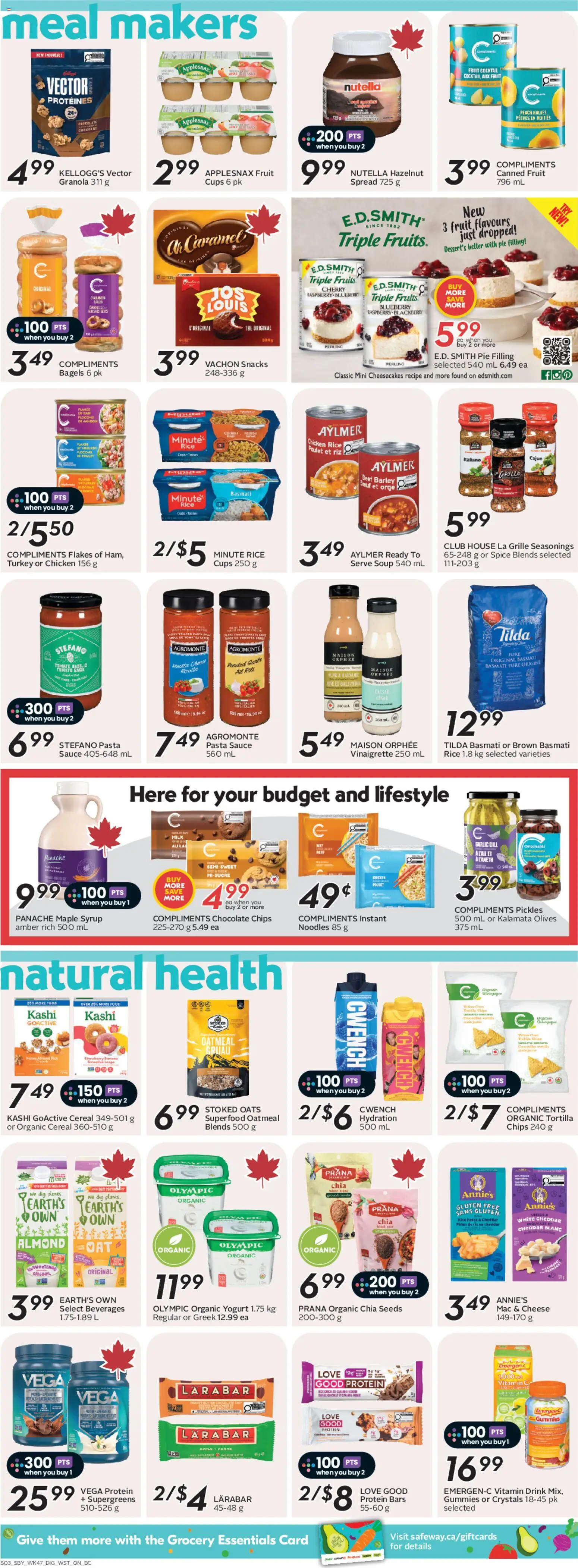 Safeway flyer valid from 19.03.2026 | Page: 11 | Products: Beef, Flakes, Turkey, Juice