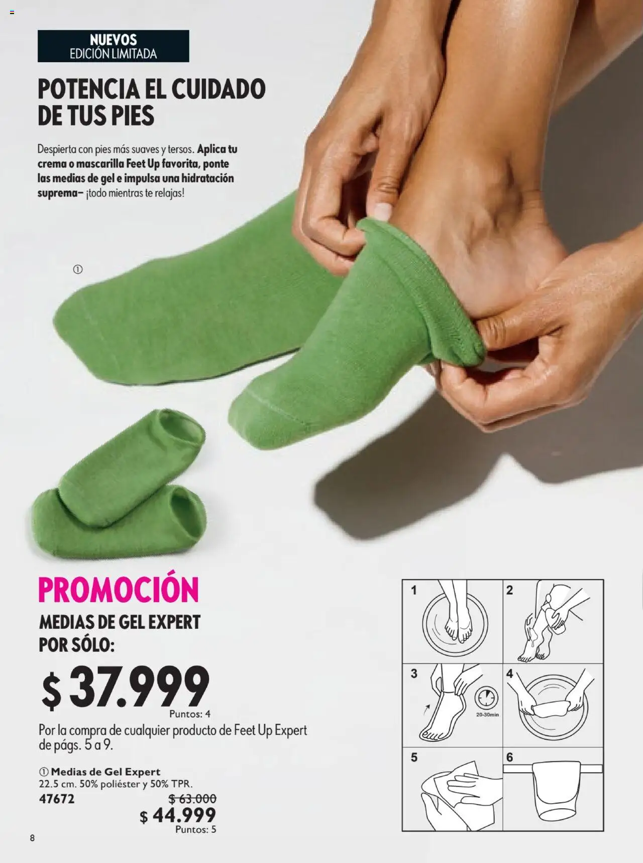 Oriflame revista - valida desde el 12.07.2025 | Página: 8 | Productos: Té, Crema, Mascarilla, Medias