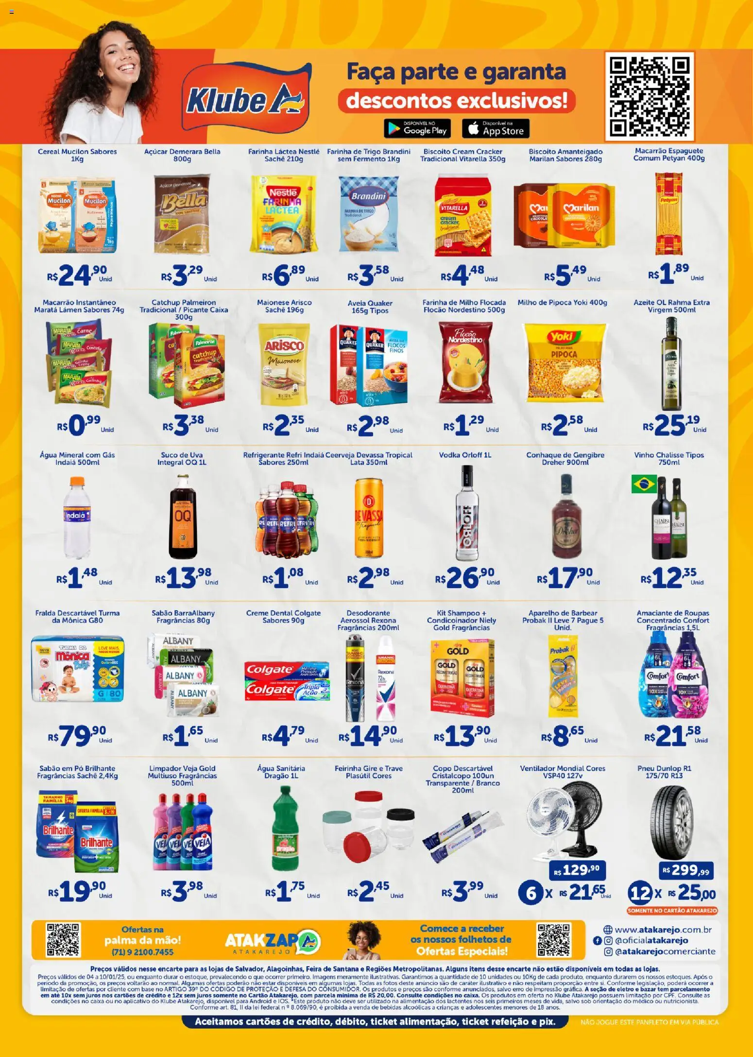 Atakarejo Folheto - válido de 04.01.2026 | Página: 2 | Produtos: Farinha de trigo, Vinho, Base, Amaciante
