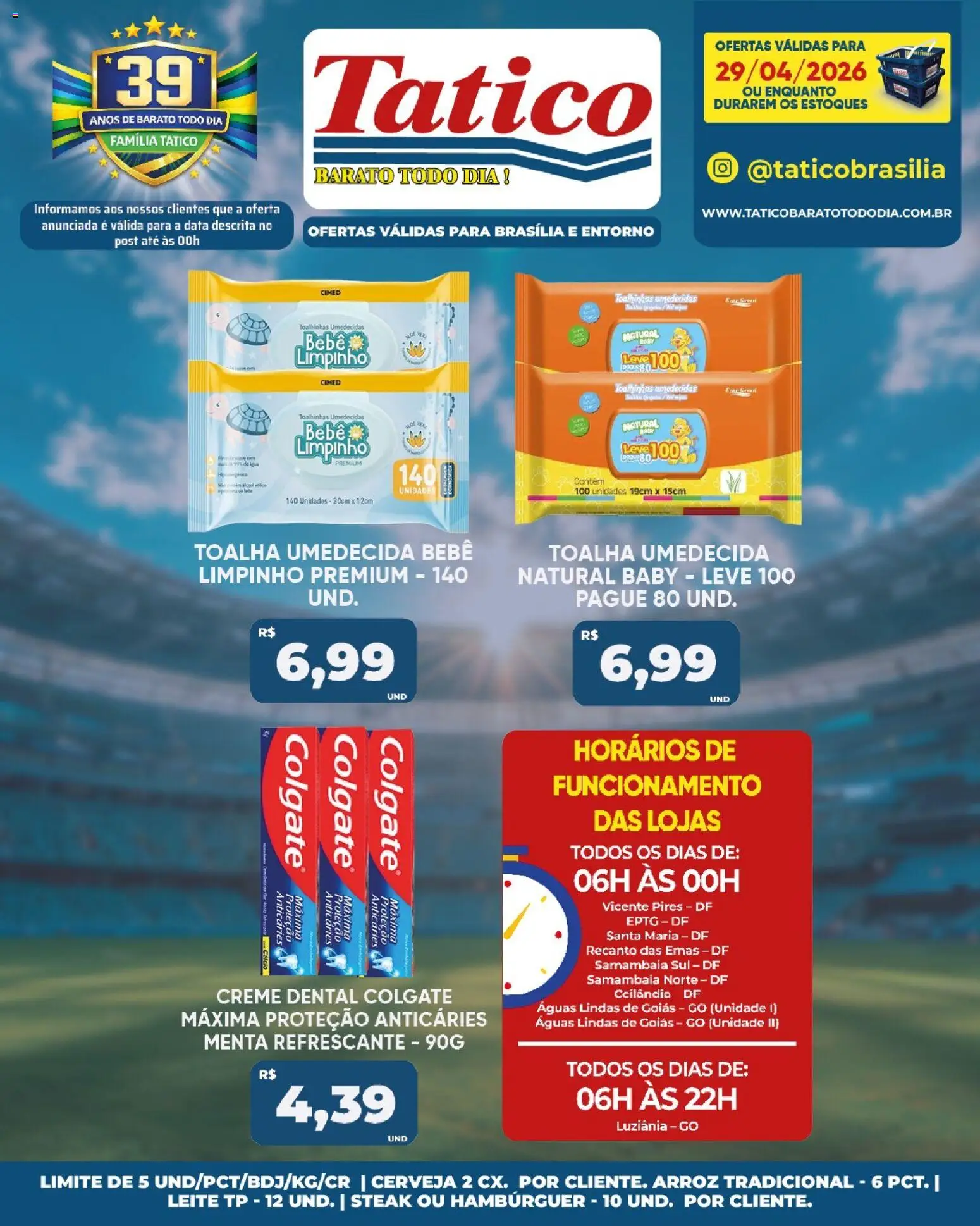 Tatico Folheto - válido de 29.04.2026 | Página: 21 | Produtos: Cerveja, Creme, Hambúrguer, Creme dental