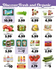 Harris Teeter Monthly Ad - valid from 10.09.2025 | Page: 4 | Products: Ginger, Tomatoes, Kiwi, Cucumbers