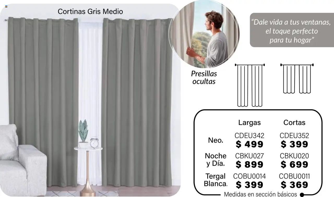 Nuevas ofertas de Colchas Concord válidas en toda la República Mexicana desde el 01.08.2025. ¡Encuentra las mejores ofertas en Colchas Concord - Catálogo! | Página: 16 | Productos: Cortinas