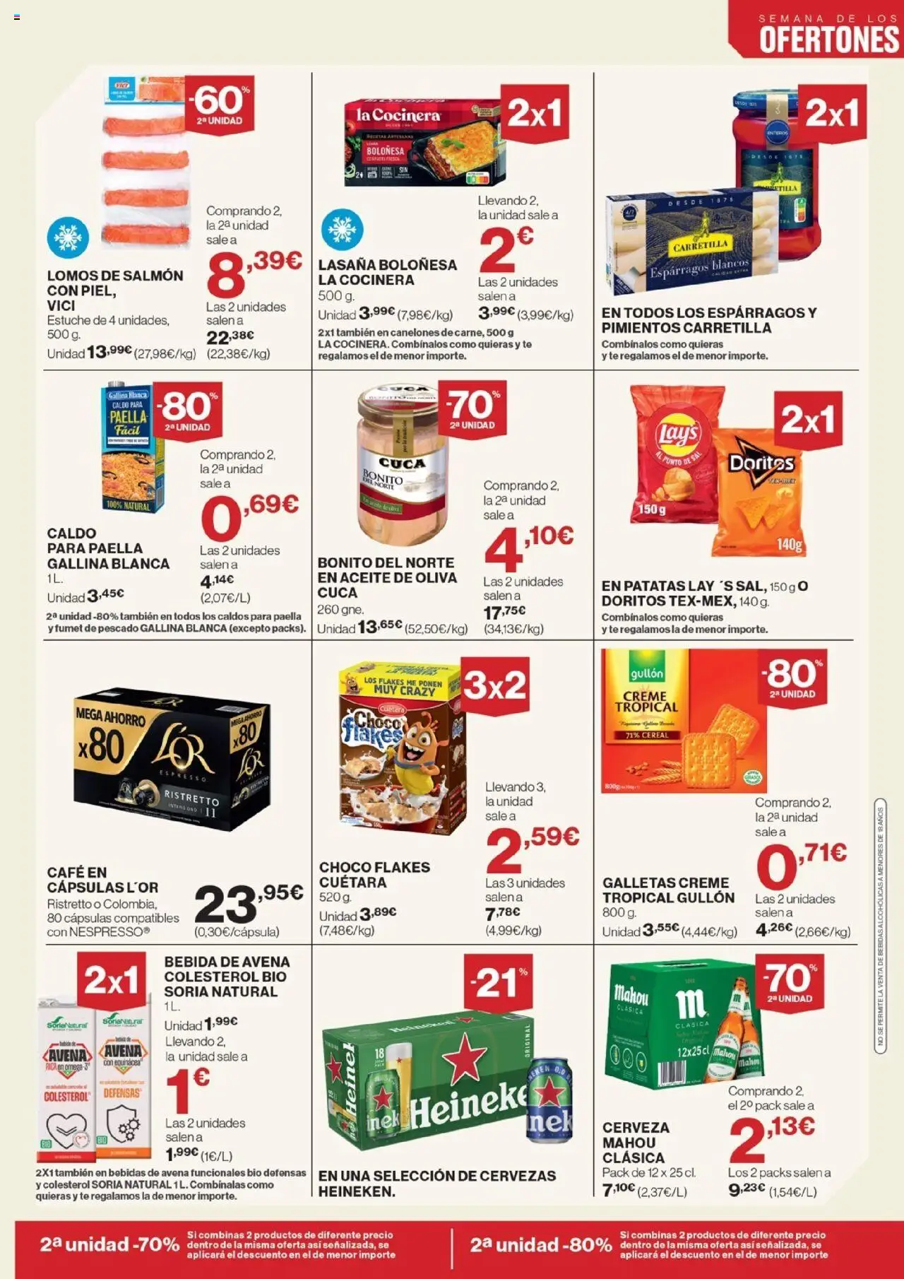Nuevas ofertas de El Corte Inglés válidas en toda la República Mexicana desde el 09.10.2025. ¡Encuentra las mejores ofertas en El Corte Inglés - Catálogo - Semana de los ofertones! | Página: 3 | Productos: Sal, Avena, Galletas, Té