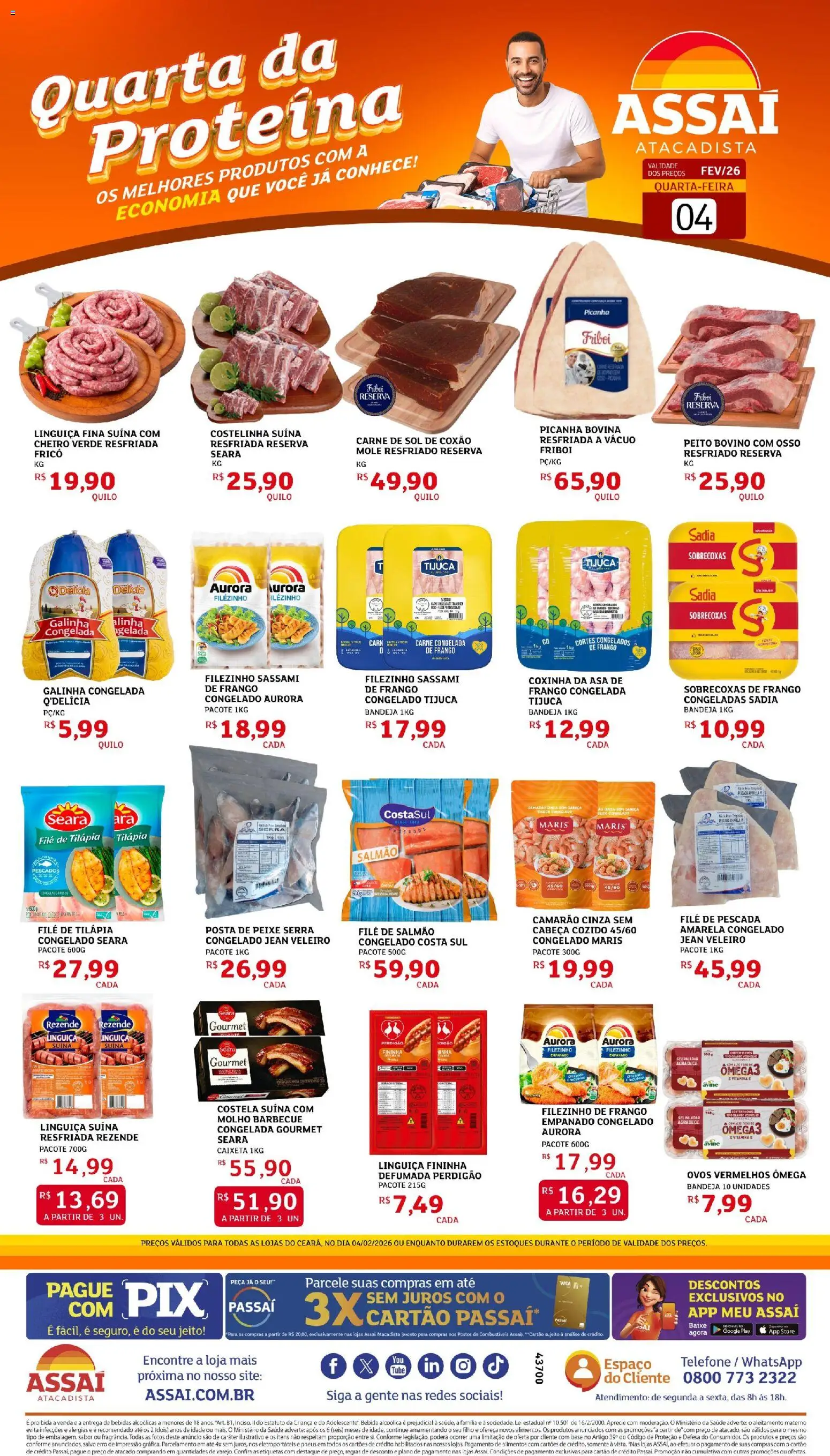 Assaí Atacadista Folheto - válido de 04.02.2026 | Página: 1