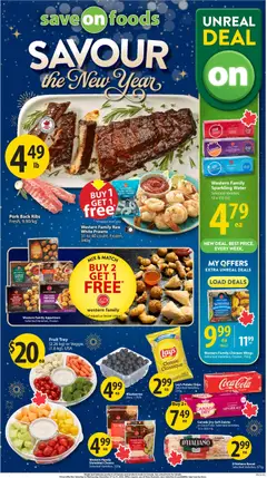 Preview of Save on foods weekly flyer / circulaire from shop Save on foods valid from 27.12.2025