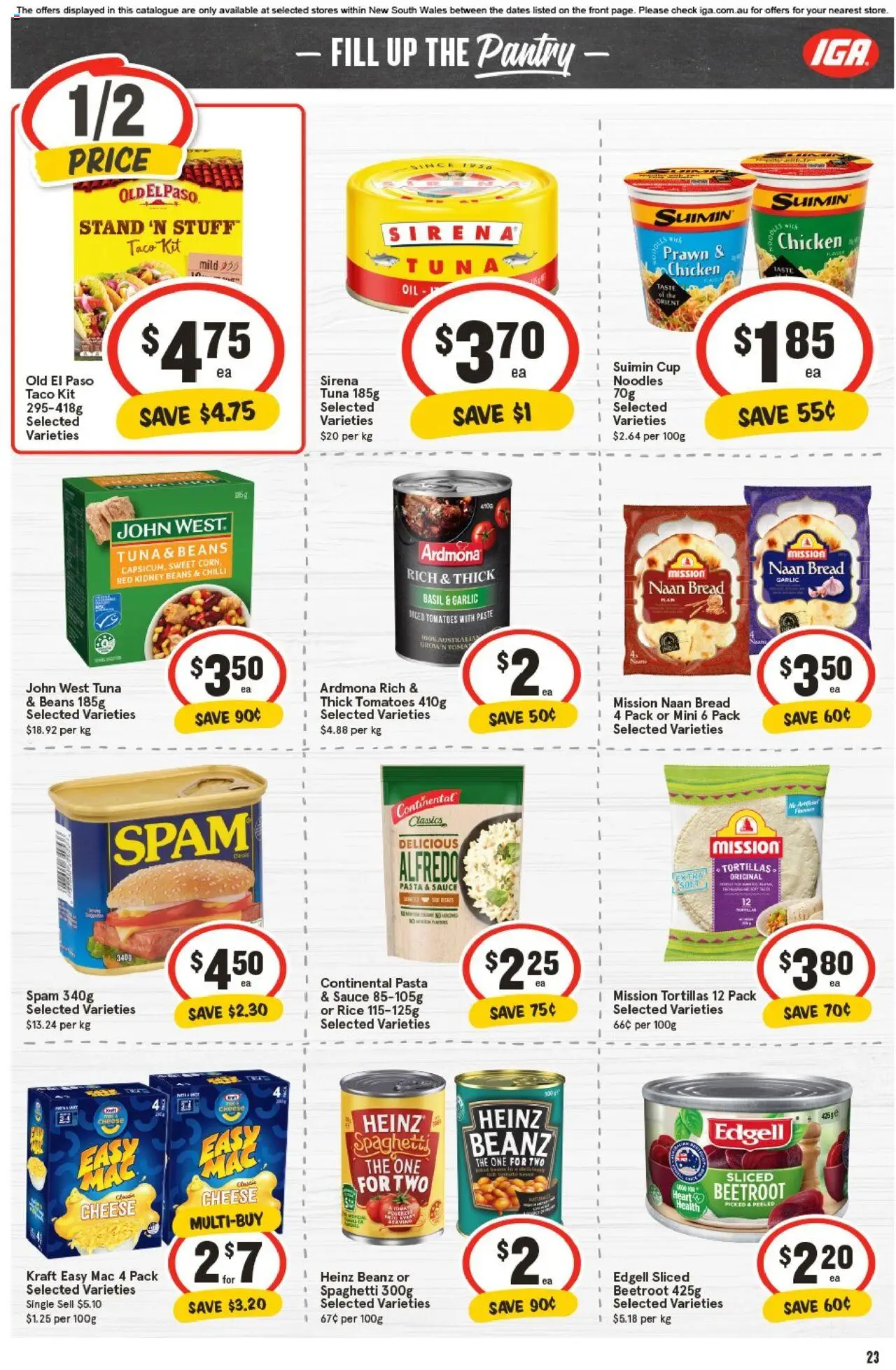 IGA catalogue - valid from 01.10.2025 | Page: 22 | Products: Pizza, Chicken, Lamb, Chips
