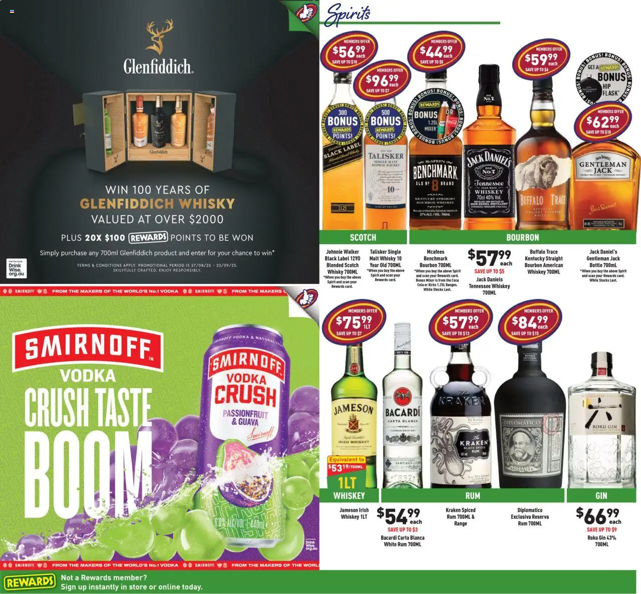 Liquor Legends catalogue - valid from 27.08.2025 | Page: 4 | Products: Gin, Passionfruit, Scotch, Mixer