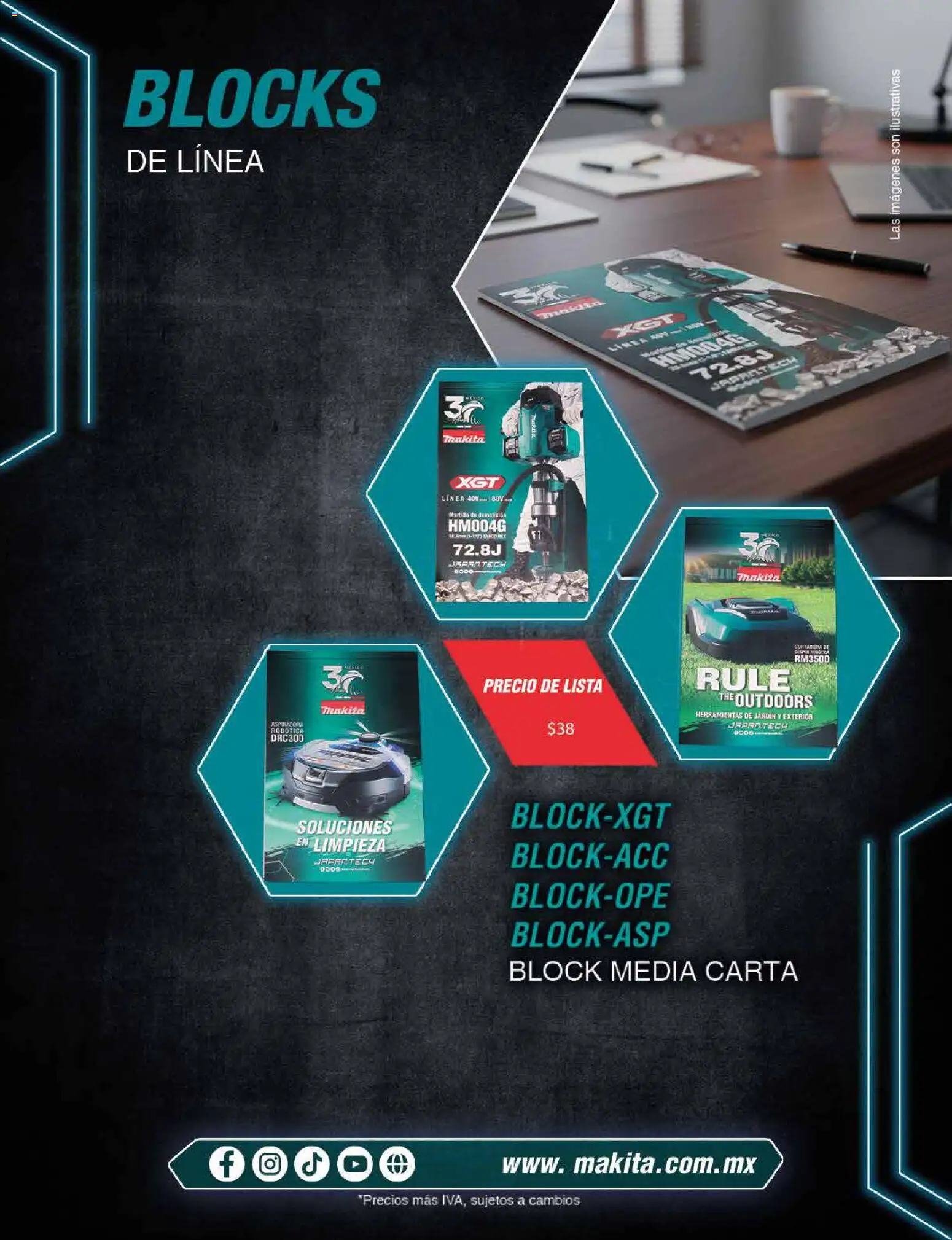 Nuevas ofertas de Makita válidas en toda la República Mexicana desde el 18.02.2026. ¡Encuentra las mejores ofertas en Makita catálogo Publicidad! | Página: 21 | Productos: Martillo