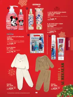 Vista previa de Andrea catálogo Guía de regalos, nuevo folleto de la tienda, válido en México a partir del 23.11.2025 | Página: 45 | Productos: Pijama, Loción, Body, Crema corporal