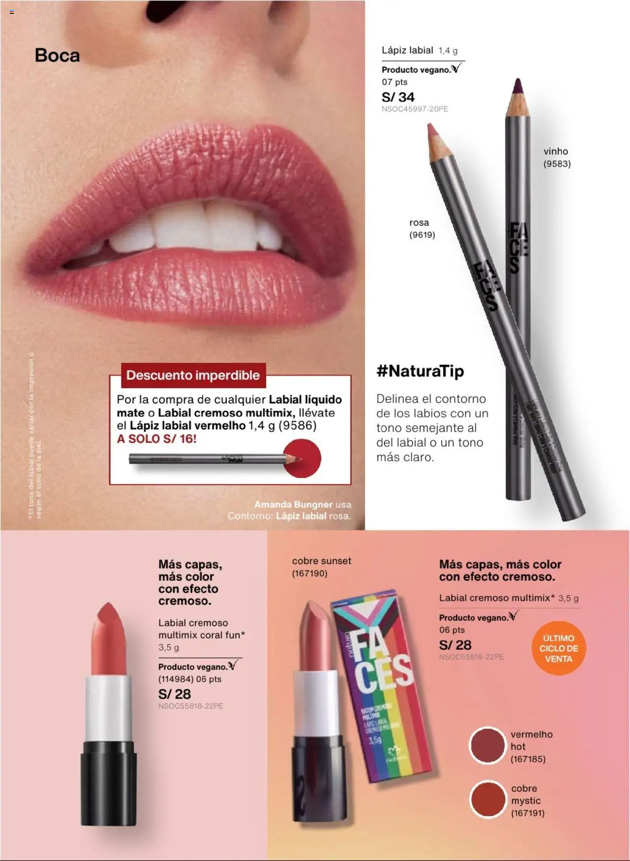 Catálogo Natura válido desde 13.08.2025 | Página: 52 | Productos: Lápiz labial