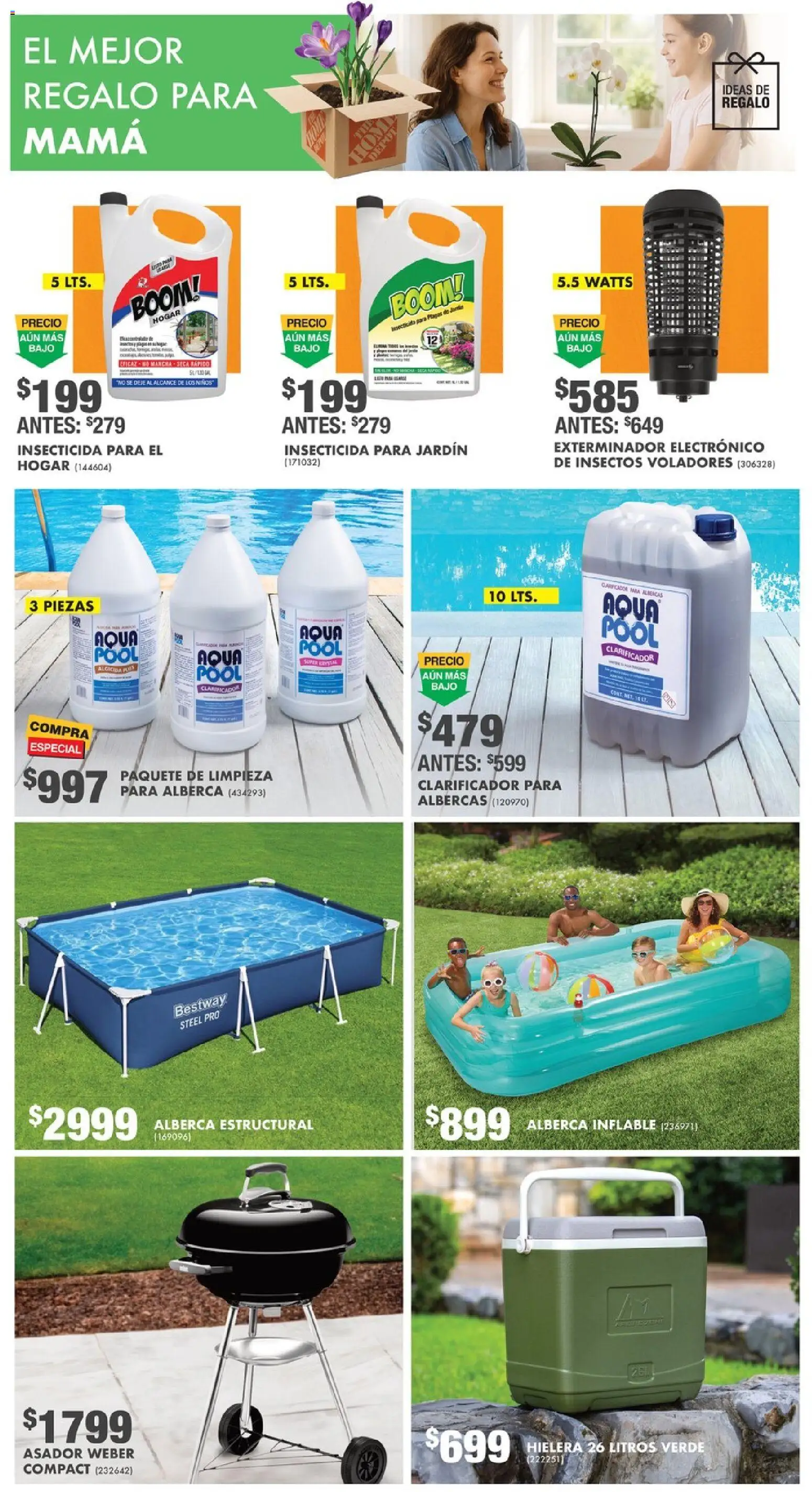 Nuevas ofertas de Home Depot válidas en toda la República Mexicana desde el 16.04.2026. ¡Encuentra las mejores ofertas en Home Depot catálogo! | Página: 12 | Productos: Hielera, Insecticida