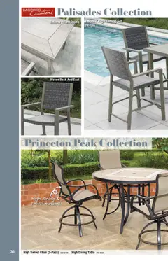 Preview of Menards weekly ads valid from 19.02.2025 | Page: 30 | Products: Table, Chair, Swivel