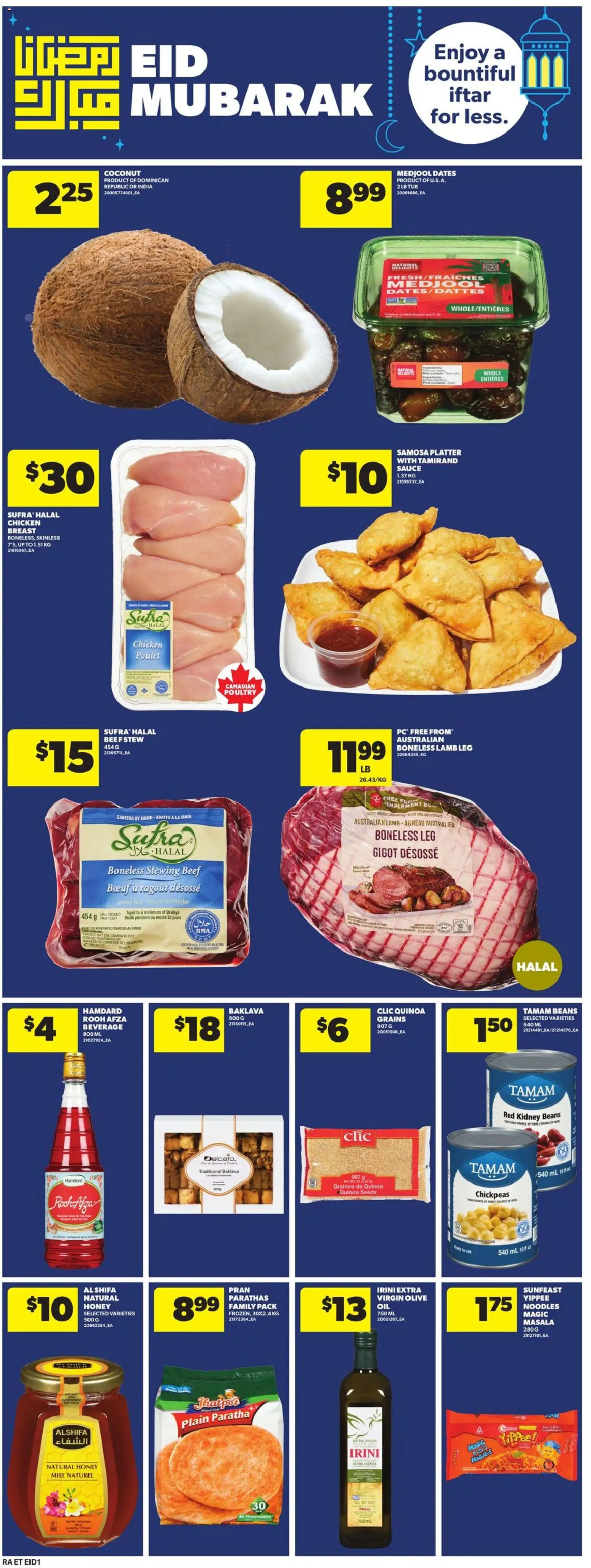 Atlantic Superstore flyer valid from 19.03.2026 | Page: 16 | Products: Noodles, Beef, Nuts, Chicken